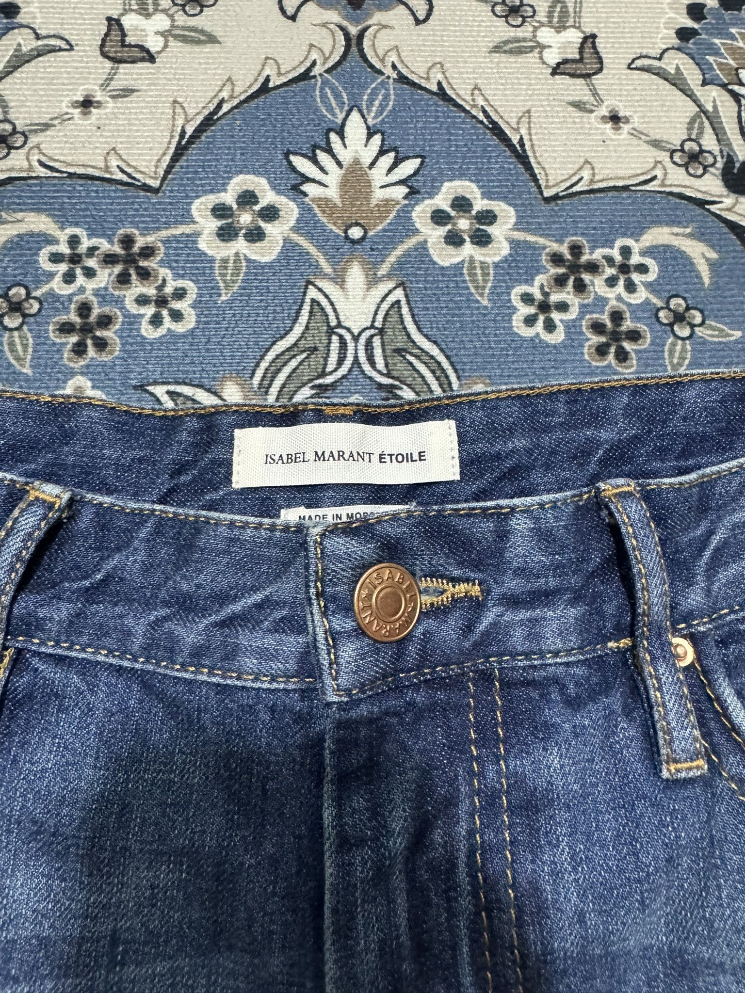 Beauty Beast × Isabel Marant × Isabel Marant Etoile Isabel Marant Etoile Liner High Rise Jeans Slim Fit Size 32" / US 10 / IT 46 - 5 Thumbnail