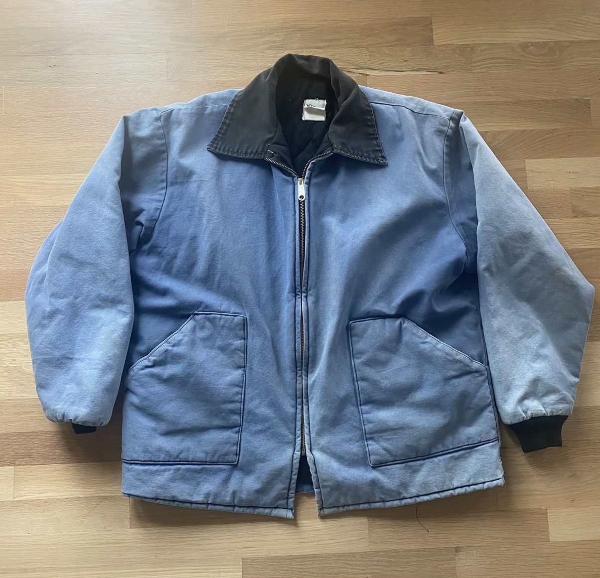 image of Vintage Key Workwear Faded Blue Jacket, Men's (Size XL)