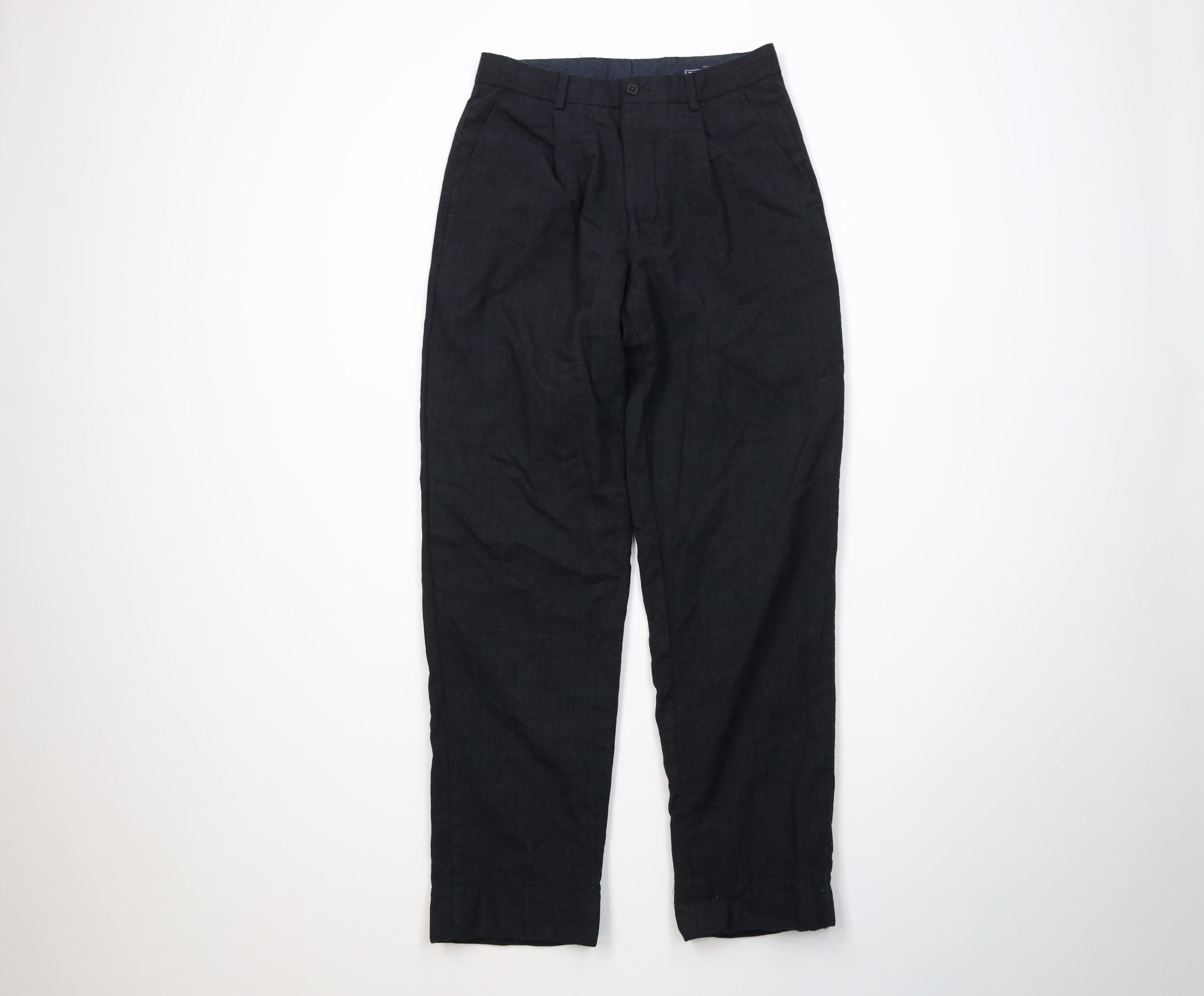 Vintage Vintage 90s Streetwear Straight Leg Chino Pants Dark Gray Size US 29 - 1 Thumbnail