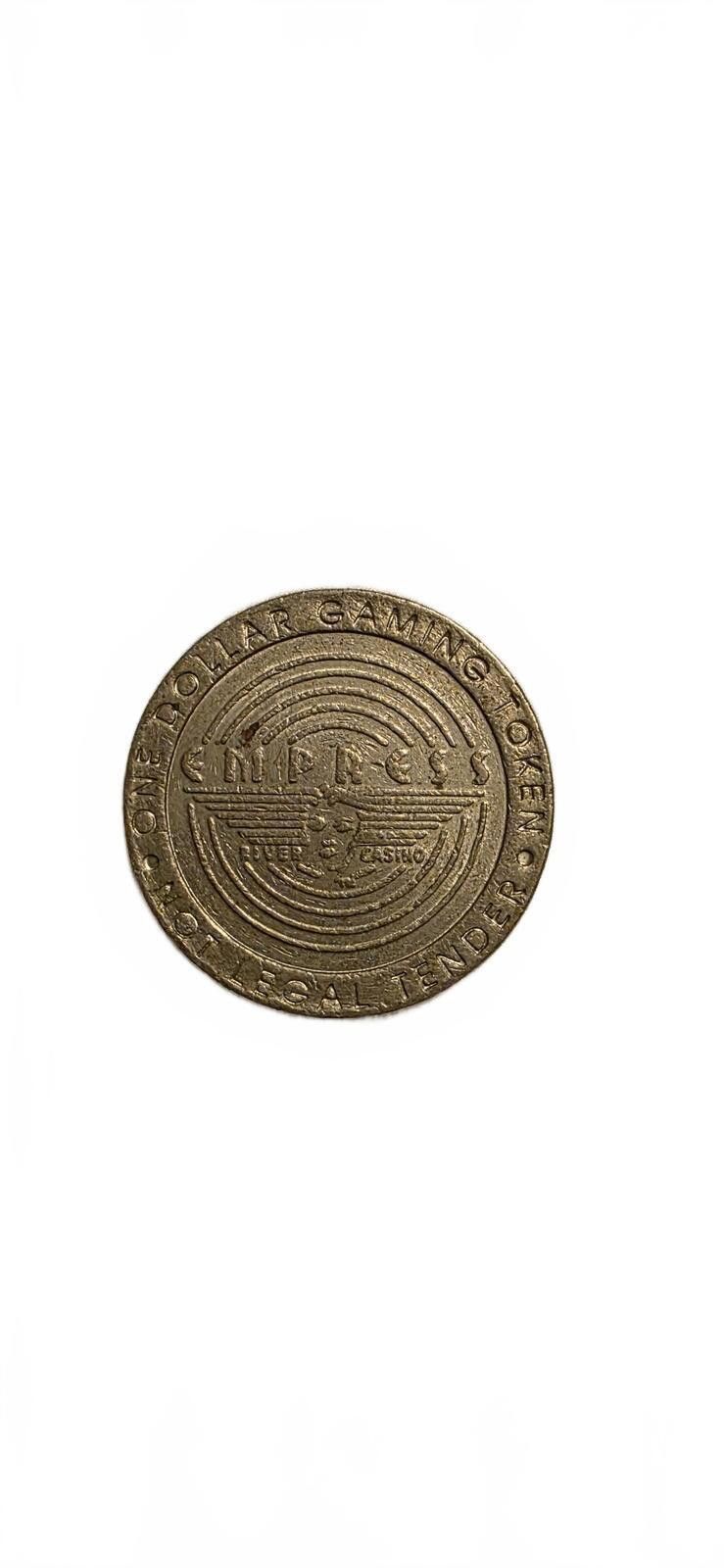 Express Empress Palace Casino One Dollar Gaming Token Size ONE SIZE - 2 Thumbnail