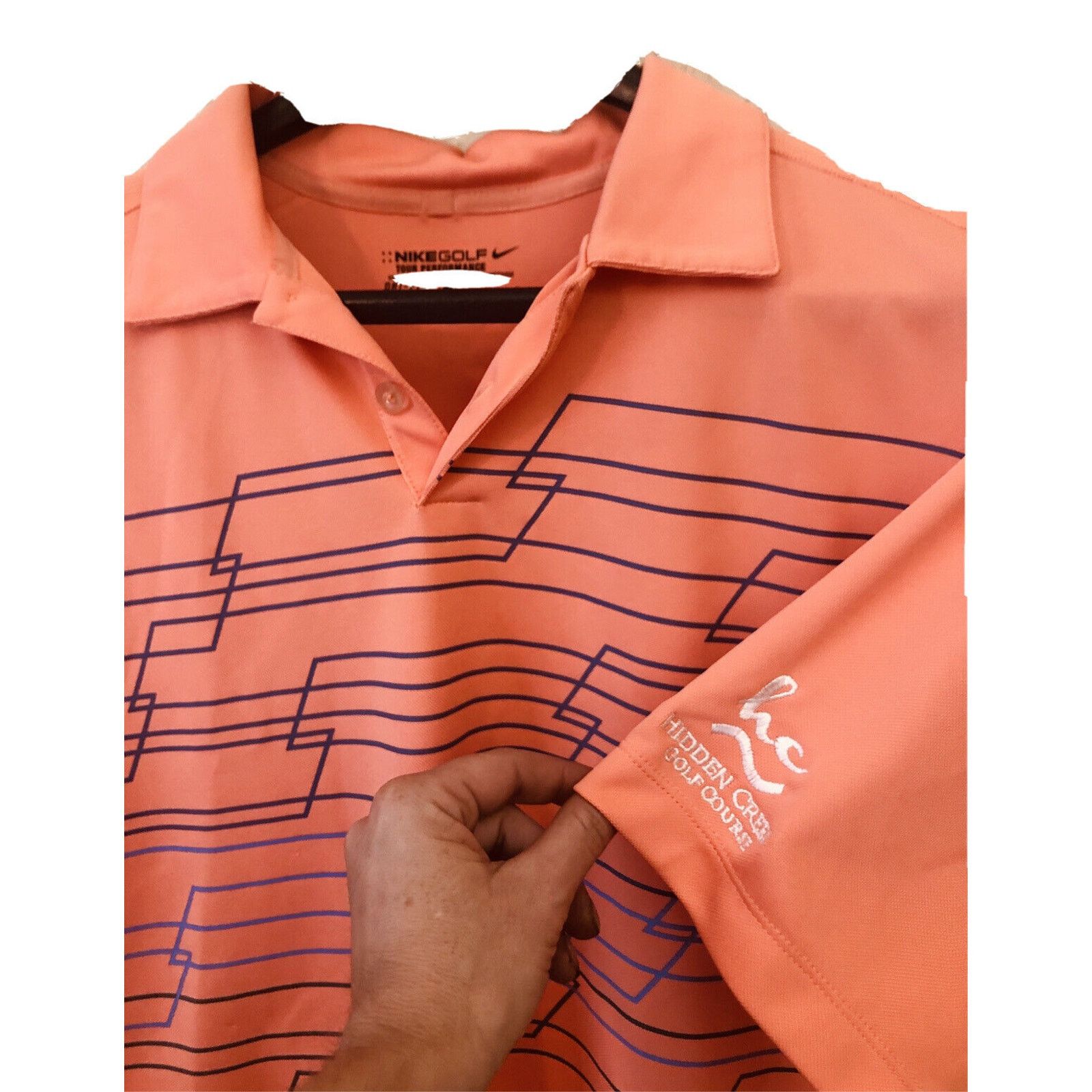 Nike Men’s Nike Golf Polo - Hidden Creek Golf Course - Size Large Size US L / EU 52-54 / 3 - 5 Thumbnail