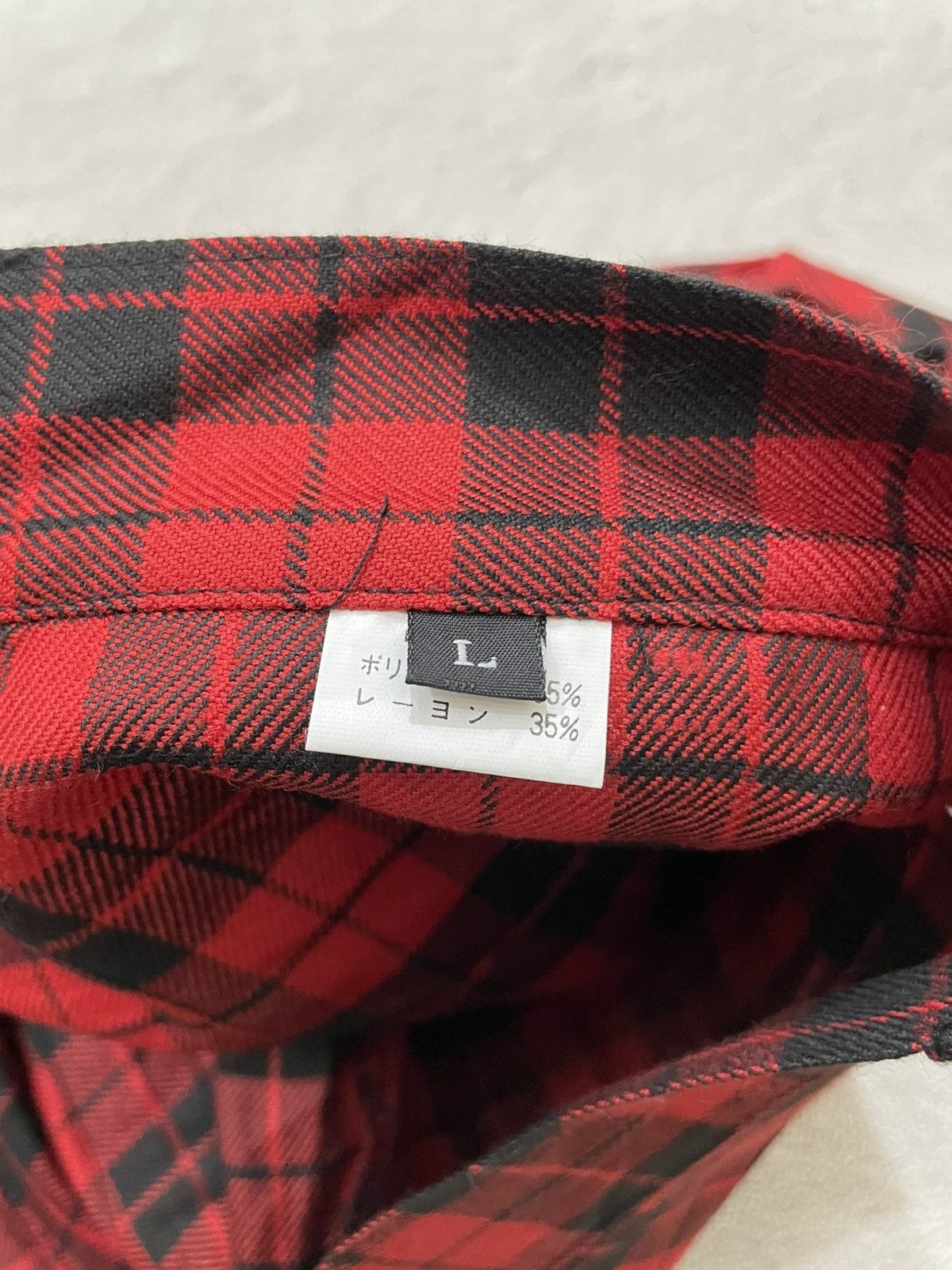 Le Grande Bleu (L.G.B.) 2000s Red Tartan Punk Zipper Pants Bondage Grunge Y2K Size US 31 - 6 Thumbnail