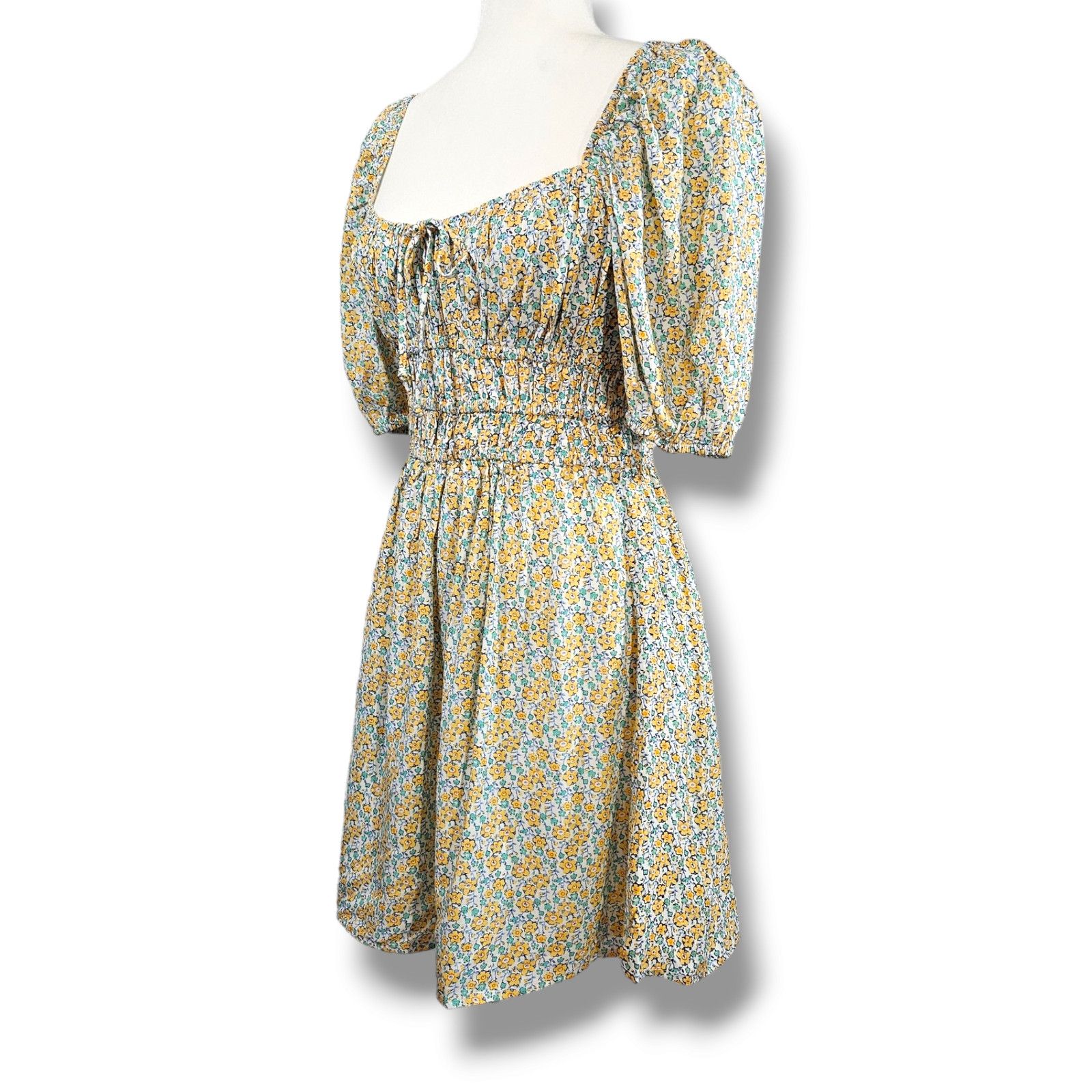 FAITHFULL NWT Faithfull the Brand Sylvie Floral Mini Dress Sz. 2 White Size XS / US 0-2 / IT 36-38 - 2 Thumbnail