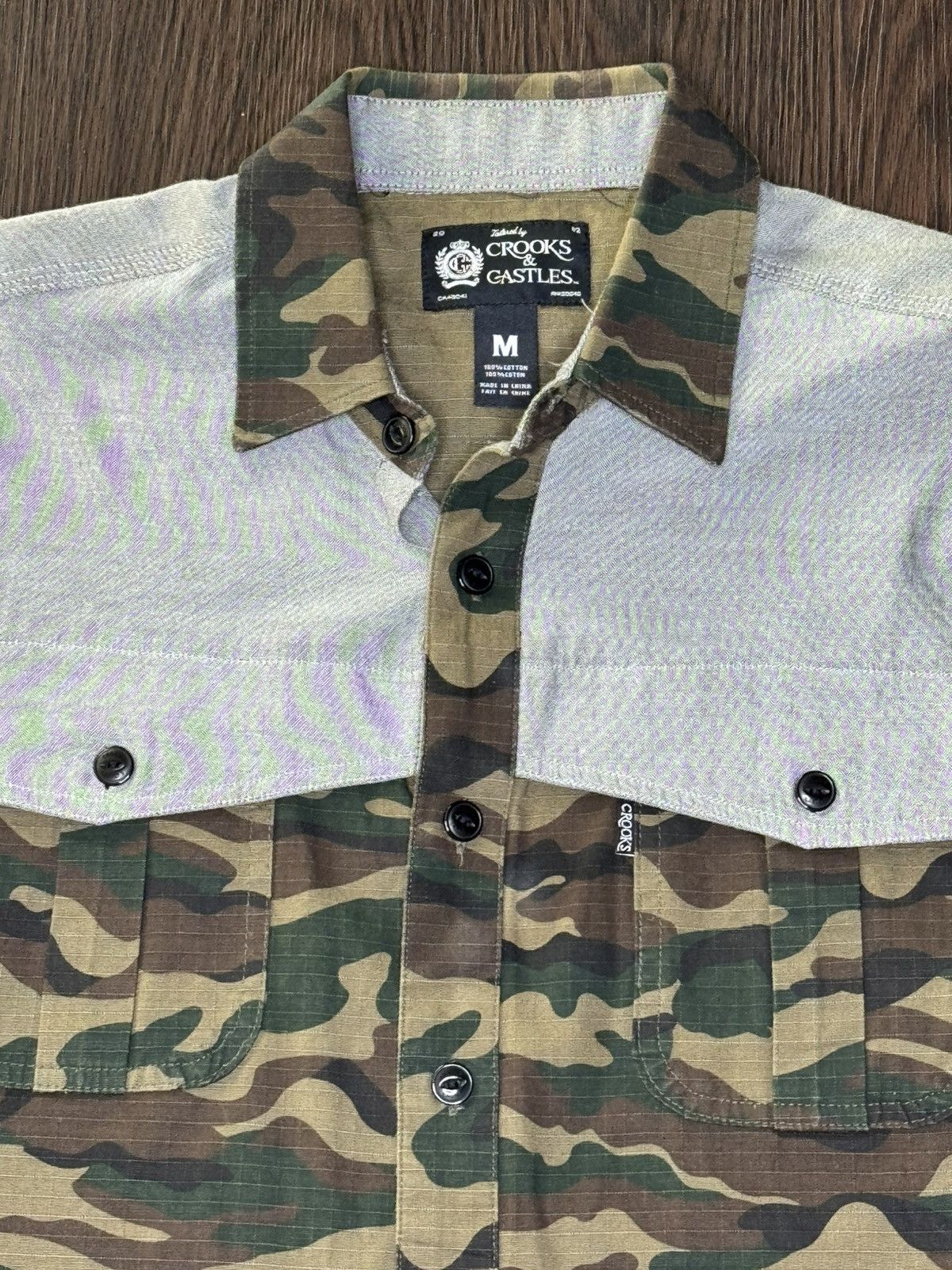 Crooks & Castles Crooks & Castles Camouflage Long Sleeve Button up Sz. Medium Size US M / EU 48-50 / 2 - 1 Thumbnail