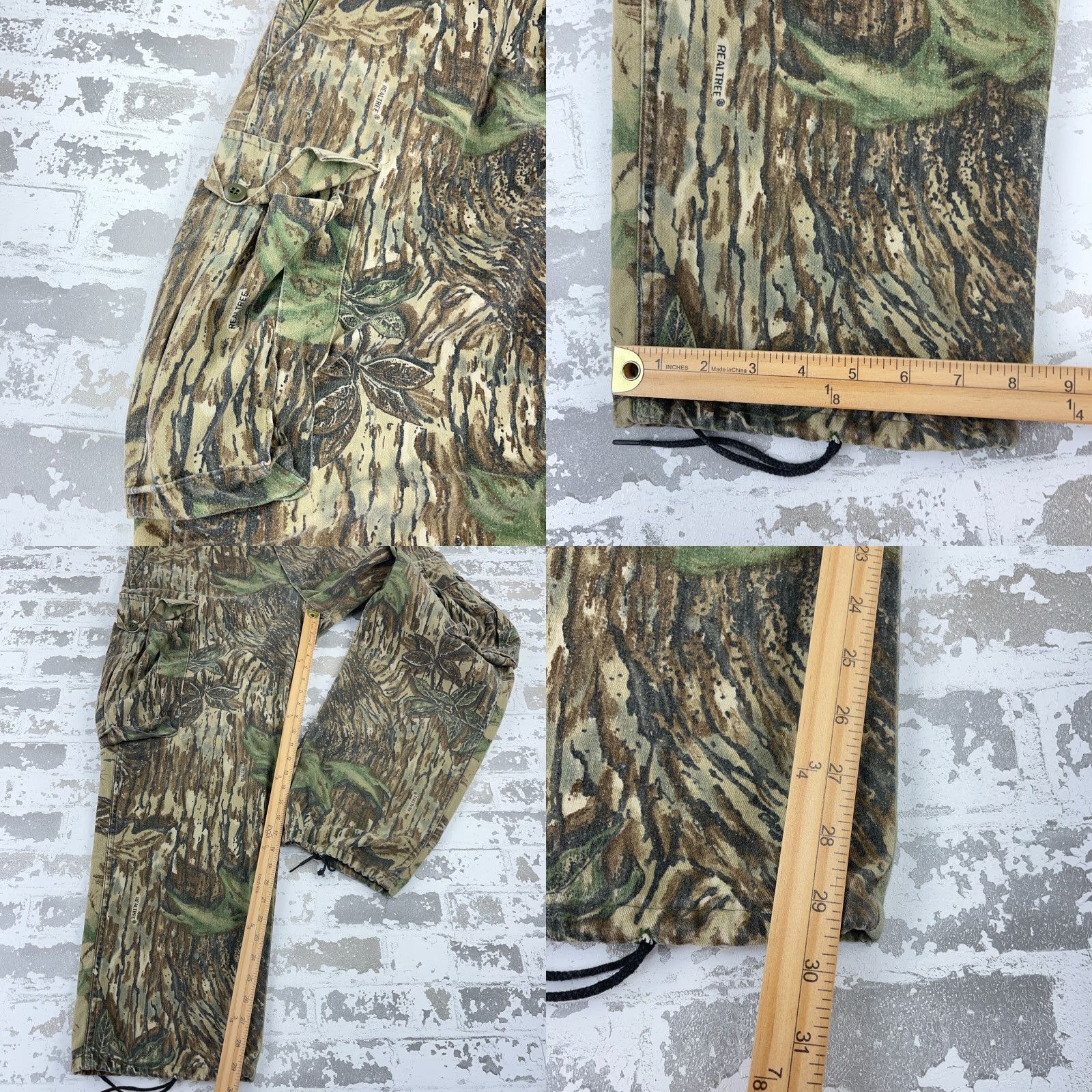 Vintage VINTAGE Ranger Camouflage Cargo Pants Men 36x30 L Green Cotton Canvas Straight Relaxed 5-Pocket 90s Body Baggy USA Belt Loops Size US 33 - 8 Thumbnail