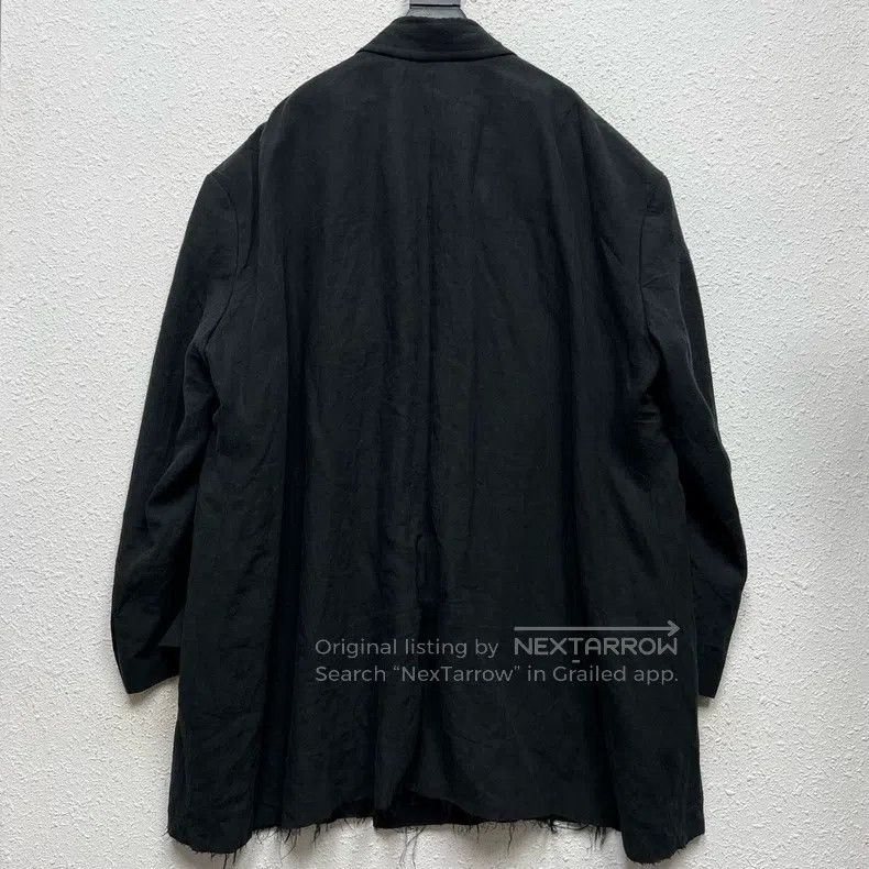 Balenciaga Balenciaga Black Destroyed Suit Double Breasted Jacket Size US M / EU 48-50 / 2 - 2 Thumbnail