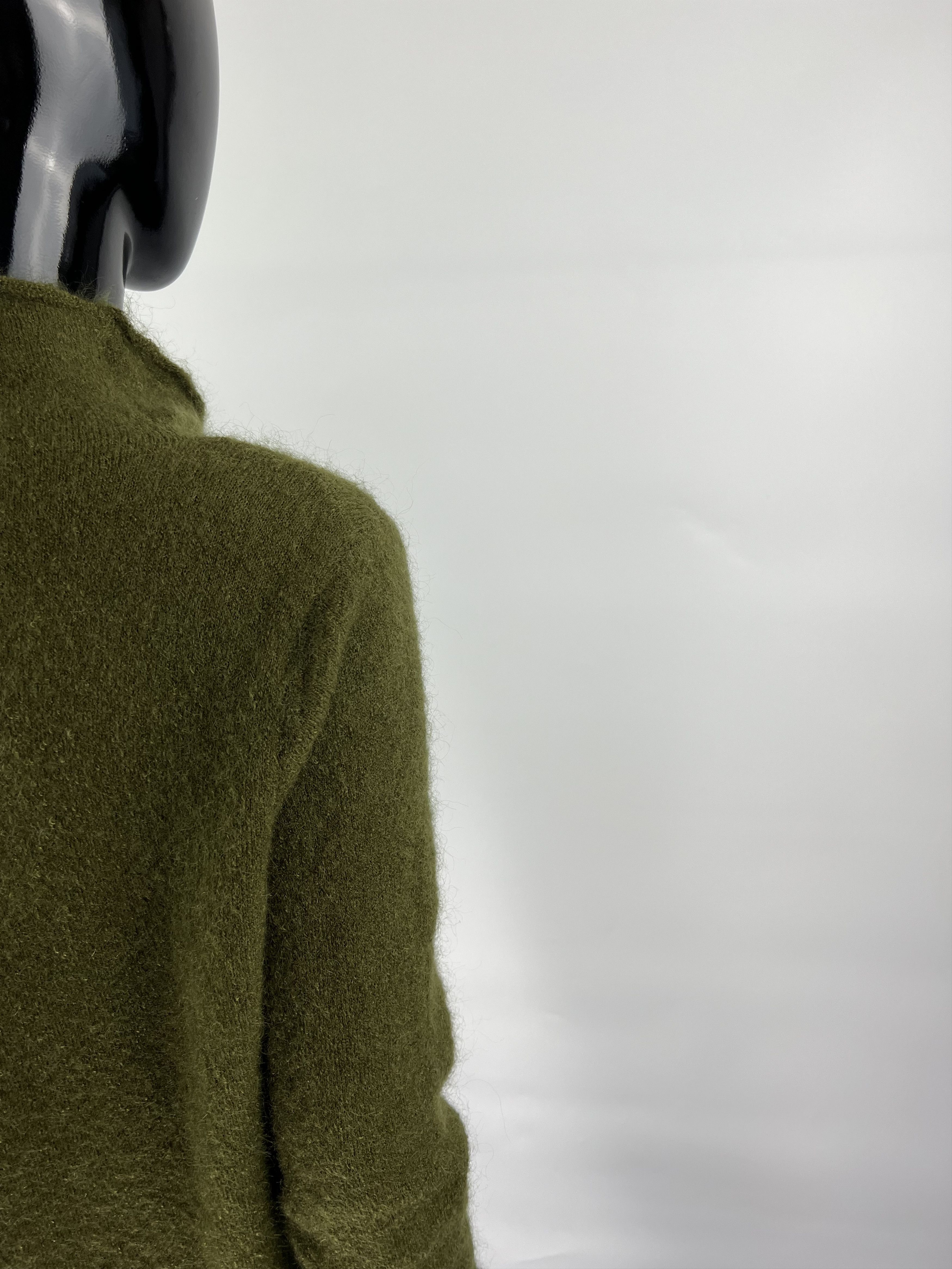 Gestuz Gestuz Women's Green Wool Mohair Turtleneck Sweater Size L Size L / US 10 / IT 46 - 5 Thumbnail