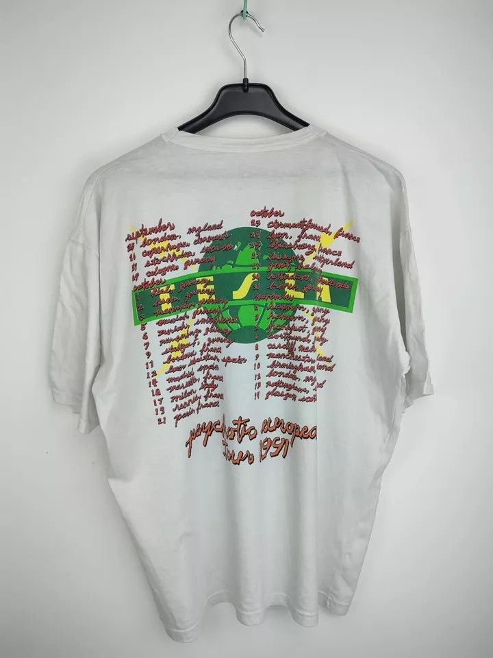 Vintage Vintage Tesla Psychotic European Tour 1991 t shirt Size US XL / EU 56 / 4 - 5 Thumbnail
