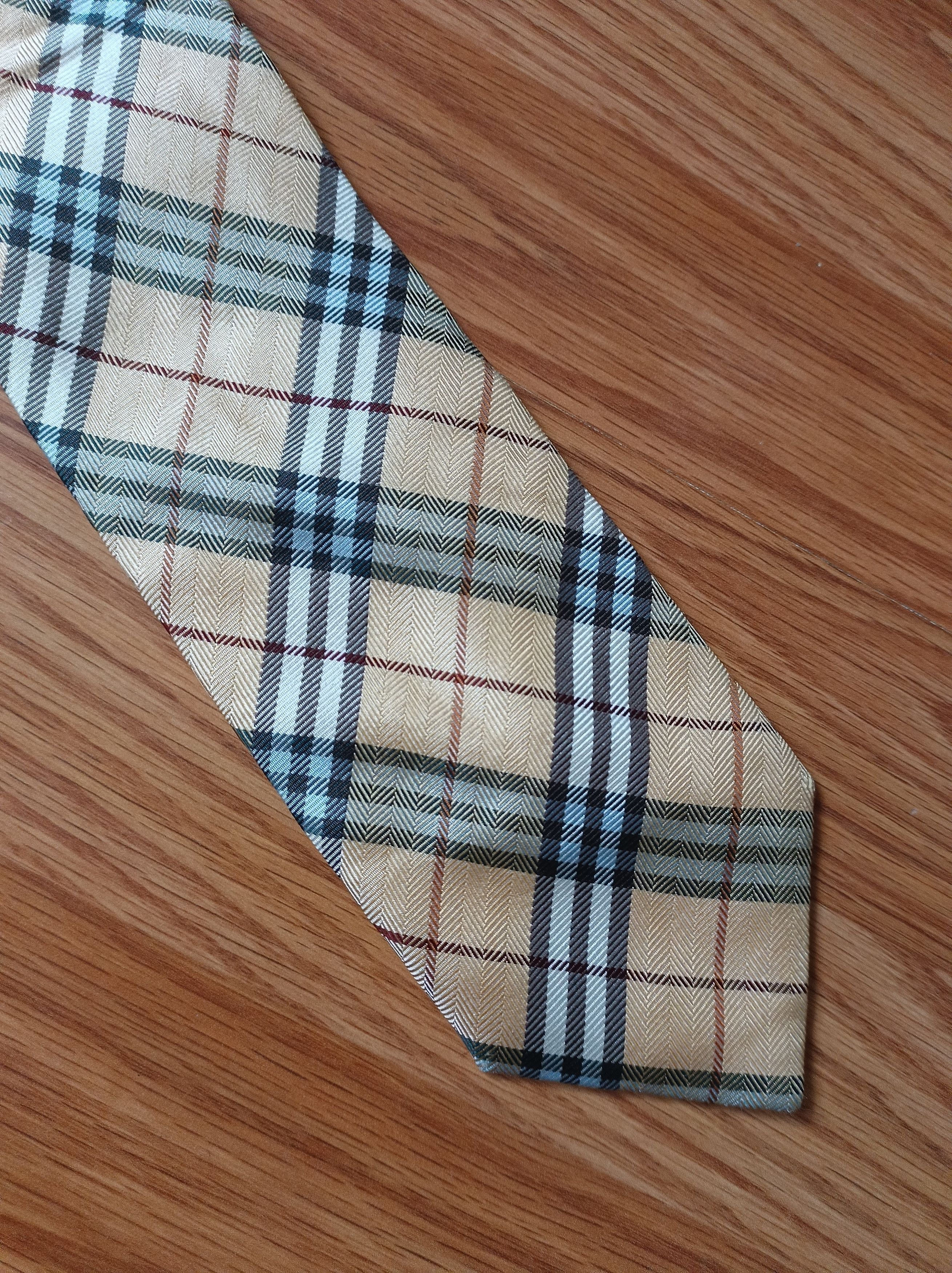 Burberry BURBERRY London Plaid Tartan Silk Mens Tie Size ONE SIZE - 4 Thumbnail
