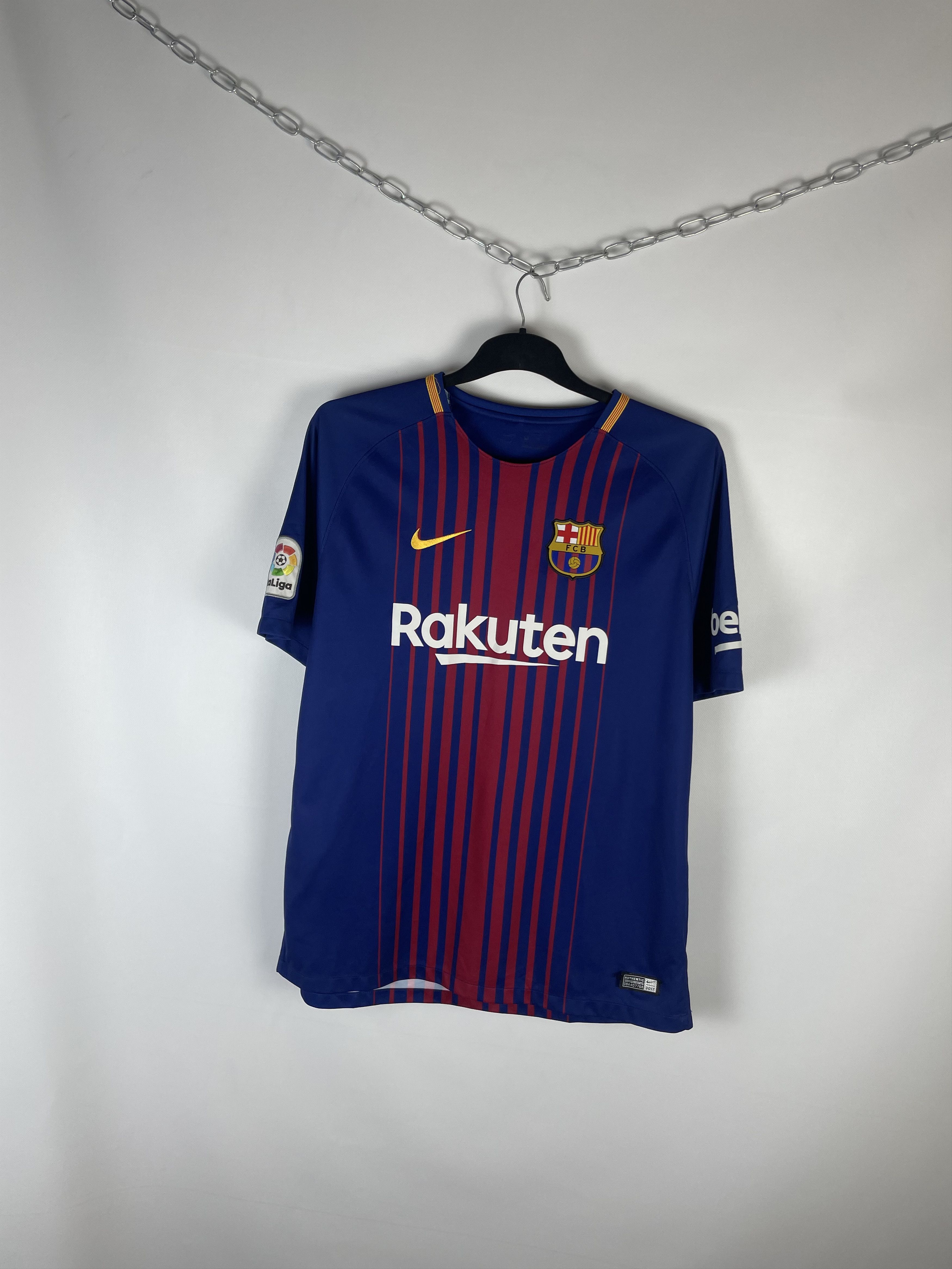 Nike BARCELONA HOME FOOTBALL SHIRT SOCCER JERSEY Size US XL / EU 56 / 4 - 2 Thumbnail