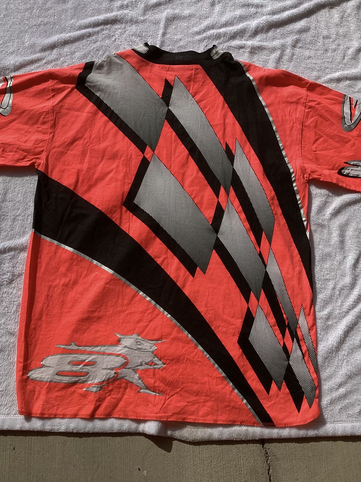 Vintage Vtg 90s AXO sports racing neon pink riding/motorcycle jersey Size US XXL / EU 58 / 5 - 8 Thumbnail