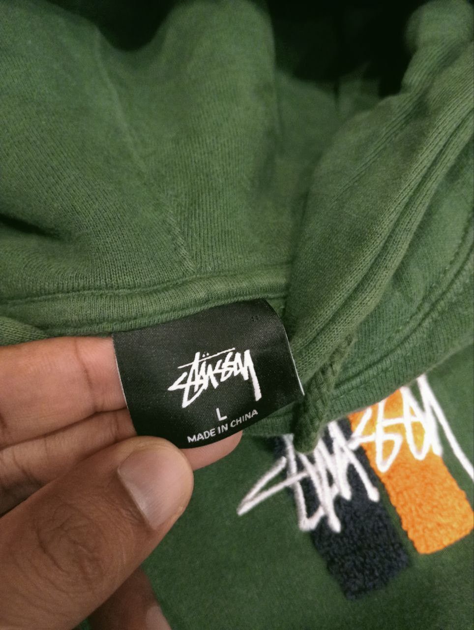Stussy VINTAGE STUSSY CENTER PILE EMBROIDERED LOGO HOODIE Size US L / EU 52-54 / 3 - 4 Thumbnail
