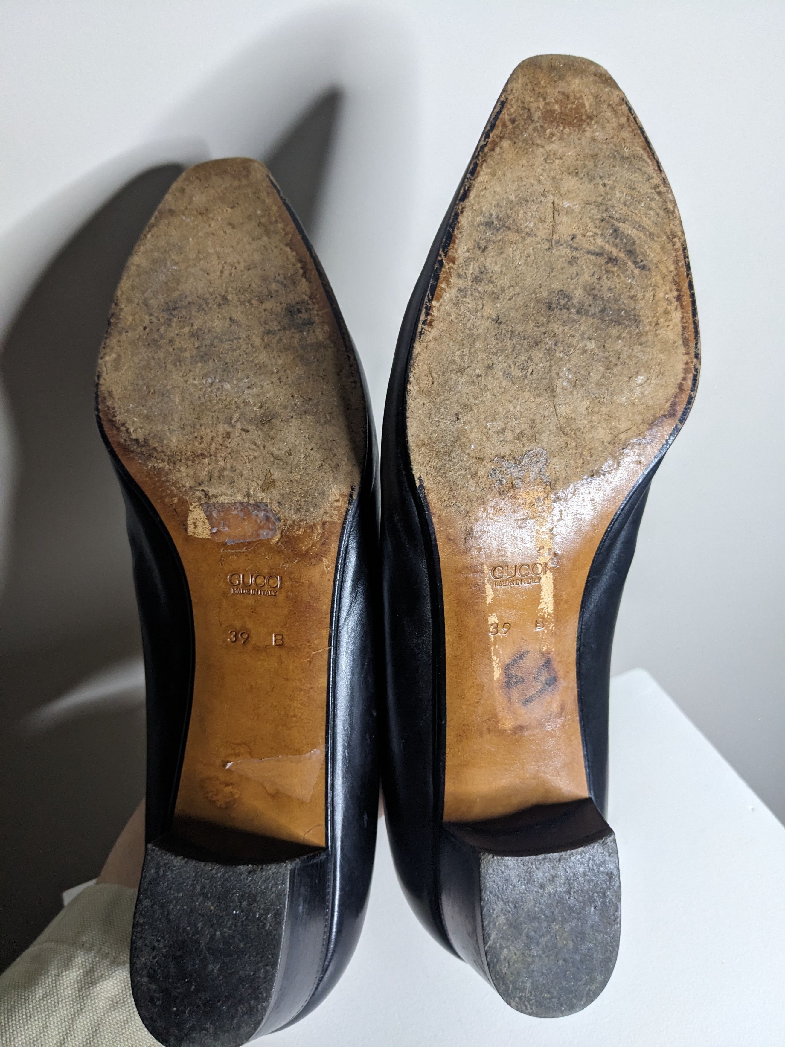 Gucci VINTAGE Gucci Leather Pumps Kitten Heel Point Toe Size 39 Size US 9 / IT 39 - 8 Thumbnail