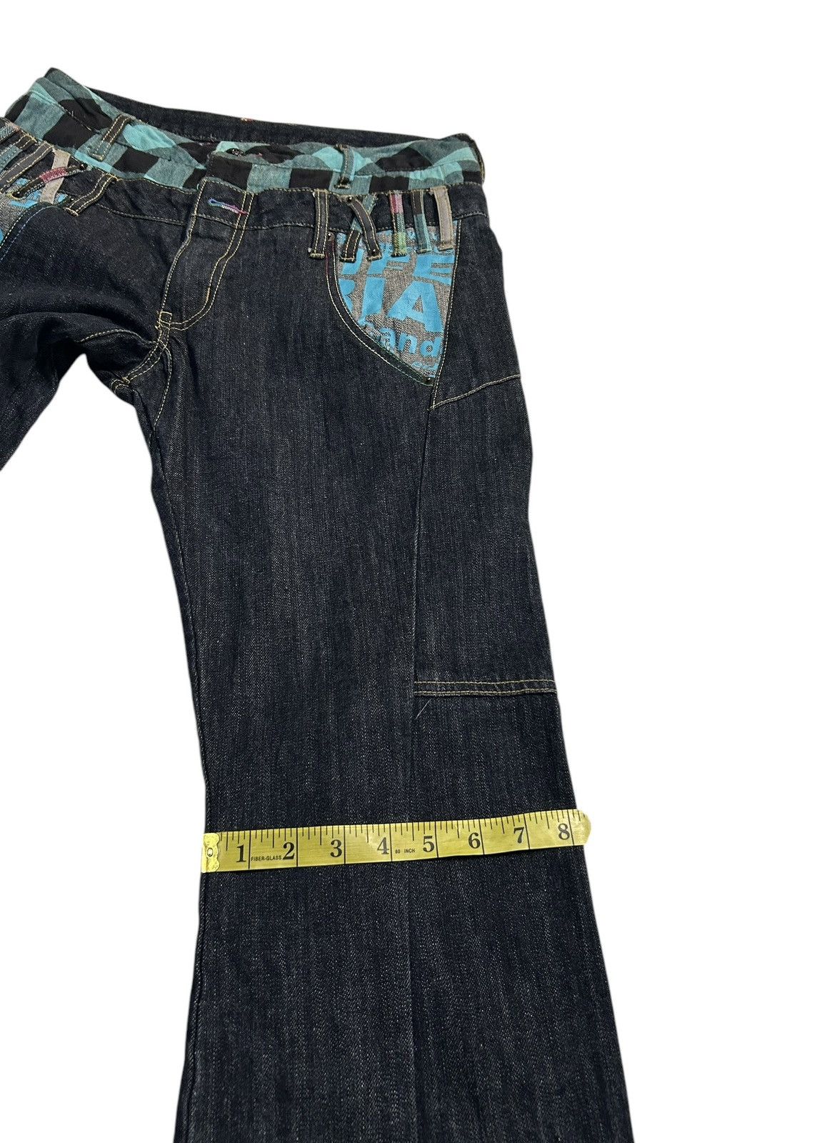 Kapital Japanese Punk Bondage Style Double Waist Rare Denim Jeans Size US 31 - 19 Thumbnail