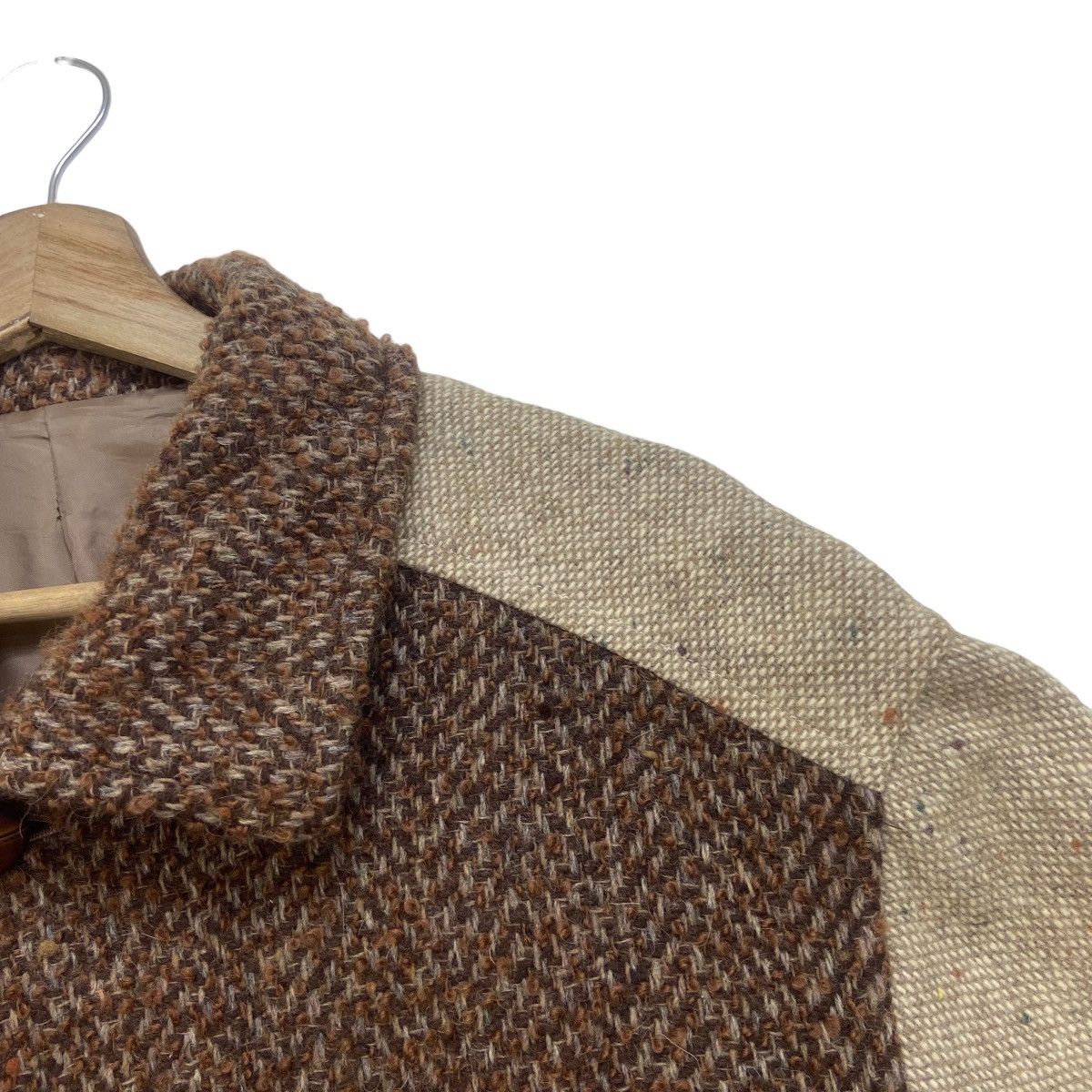 Japanese Brand × Vintage Vintage Japanese Brand Patchwork Rework Wool Jacket Size US S / EU 44-46 / 1 - 12 Thumbnail