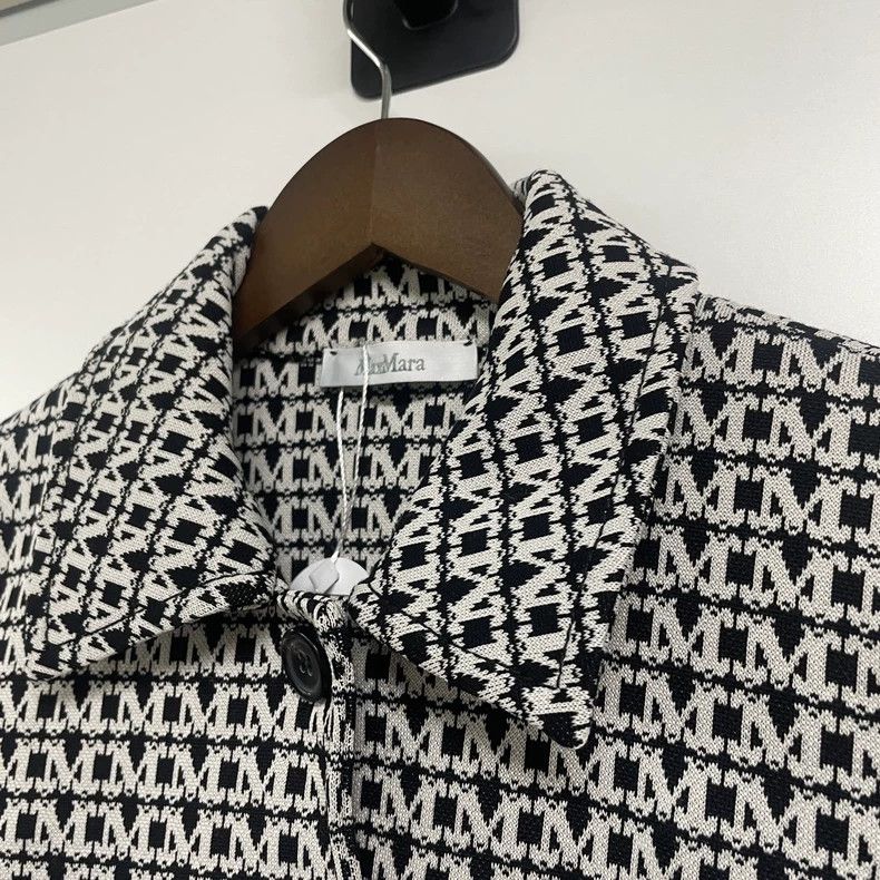Max Mara Max Mara Full-print single-breasted hoodless jacket Size L / US 10 / IT 46 - 3 Thumbnail