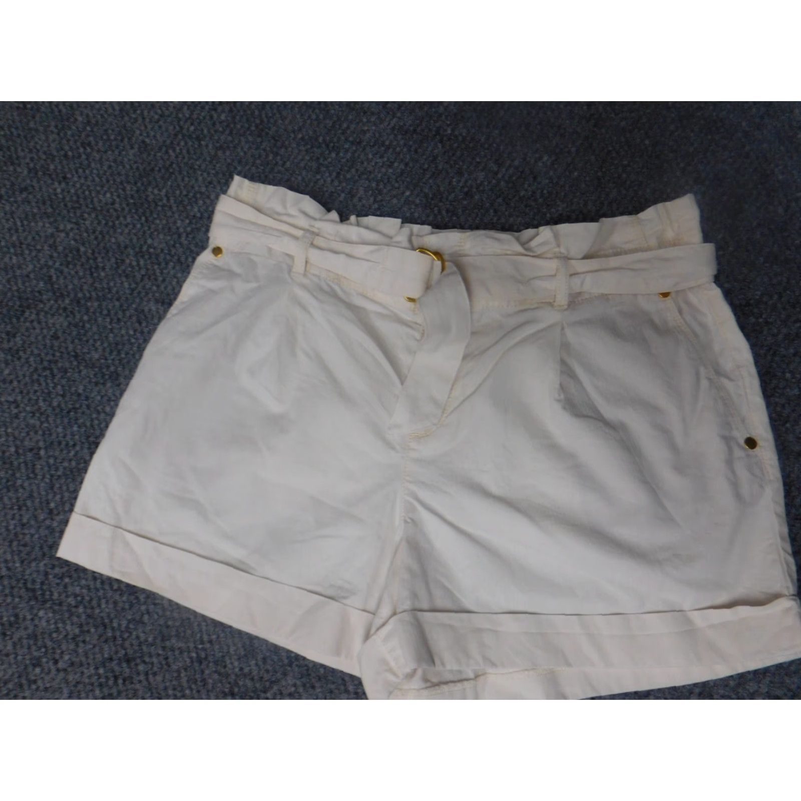Loft LoFt Womens Shorts 8 Beige Chino Straight Casual Size 26" / US 2 / IT 38 - 3 Thumbnail