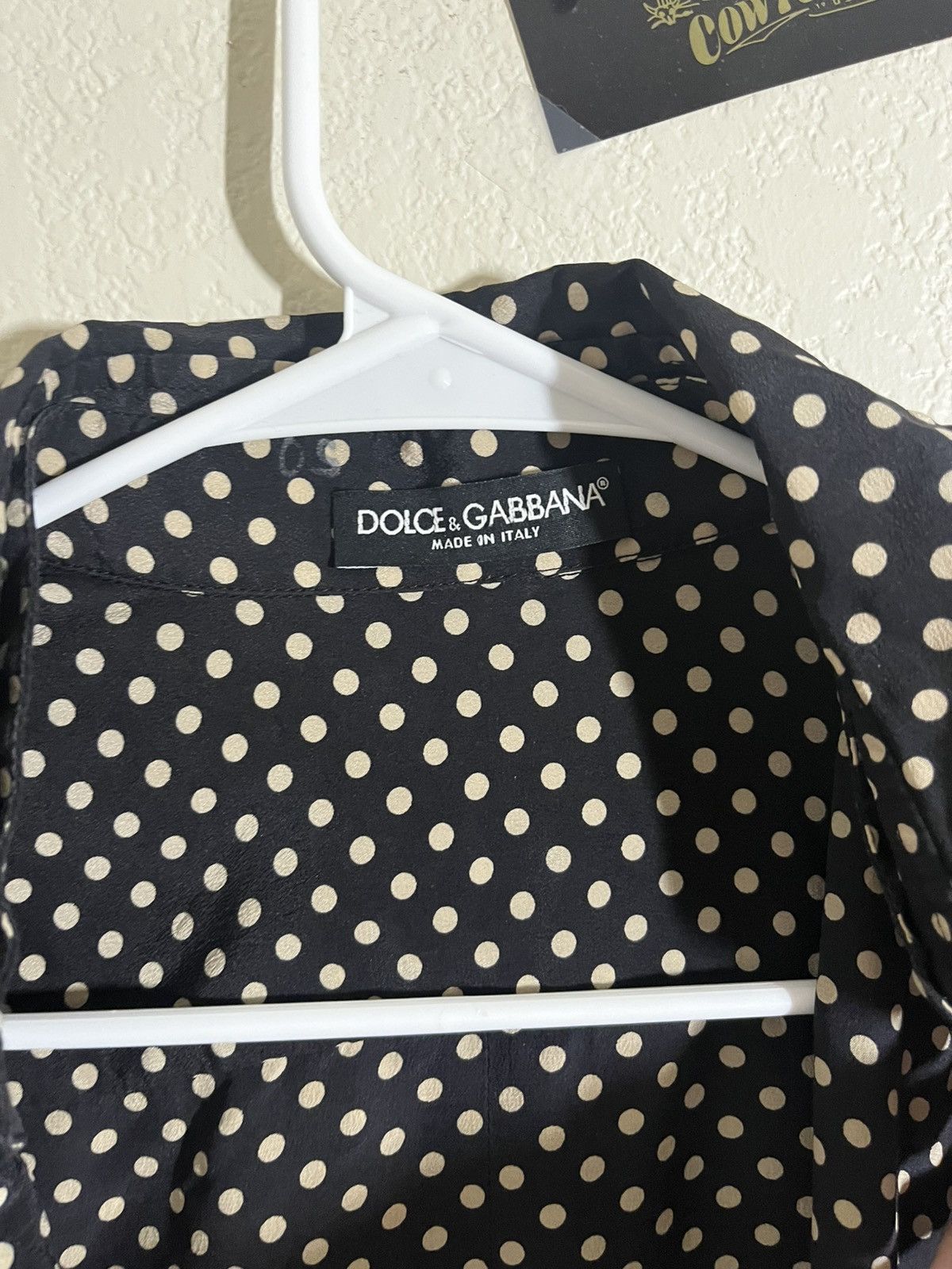 Dolce & Gabbana Dolce Gabbana Polka Dot Silk Shirt Size US S / EU 44-46 / 1 - 4 Thumbnail