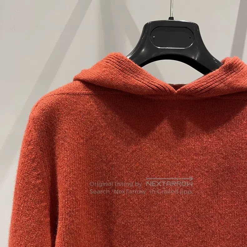 Rick Owens Rick Owens Red Cashmere Hoodie Size XS / US 0-2 / IT 36-38 - 3 Thumbnail
