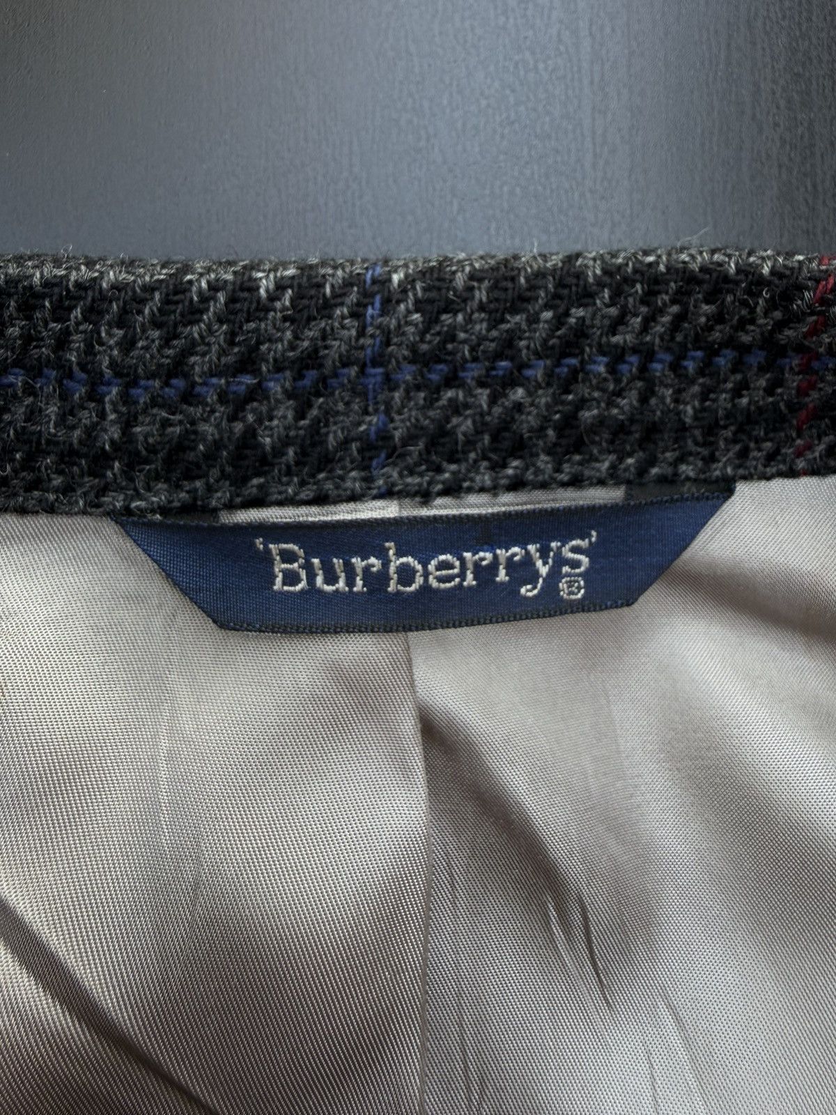 Burberry Burberrys 1980s–90s Pure Wool Glen Plaid Sport Coat Blazer Size 46R - 3 Thumbnail