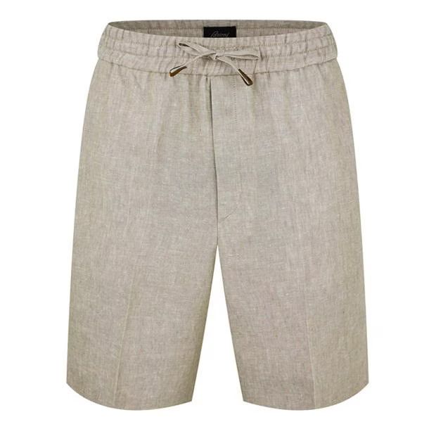 image of Brioni O1G2R1Mq0524 Asolo Shorts In Light Grey in Light Gray, Men's (Size 36)