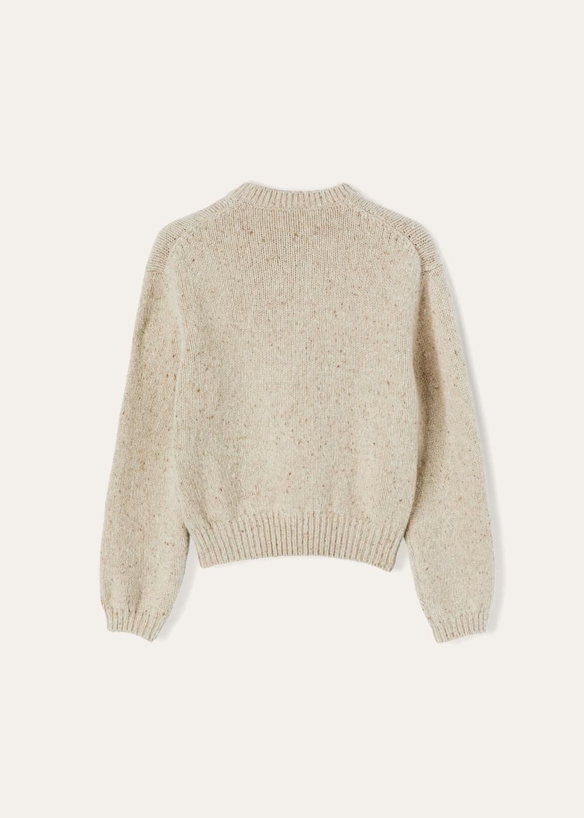 Loro Piana o1srvl11e0824 Newcastle Crewneck Sweater in Beige Size M / US 6-8 / IT 42-44 - 2 Thumbnail