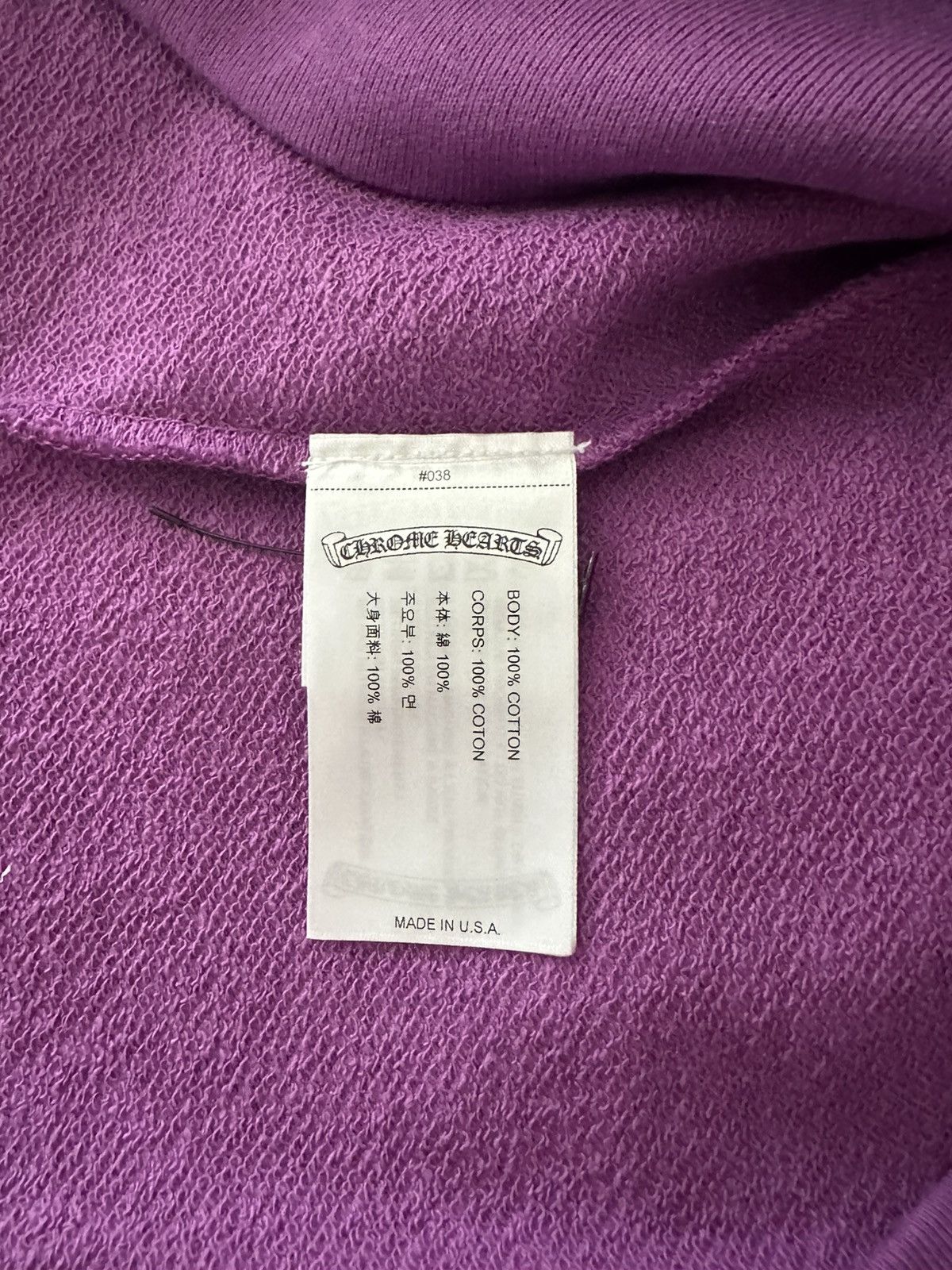 Chrome Hearts Chrome Hearts X Matty Boy More not Less Purple Polo Shirt L Size US L / EU 52-54 / 3 - 12 Thumbnail