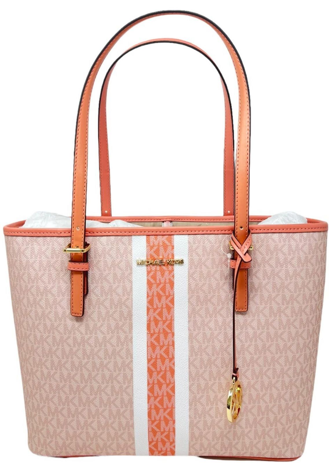 Michael Kors Michael Kors Jet Set Travel Carryall Tote Sherbert NWT Size ONE SIZE - 1 Thumbnail