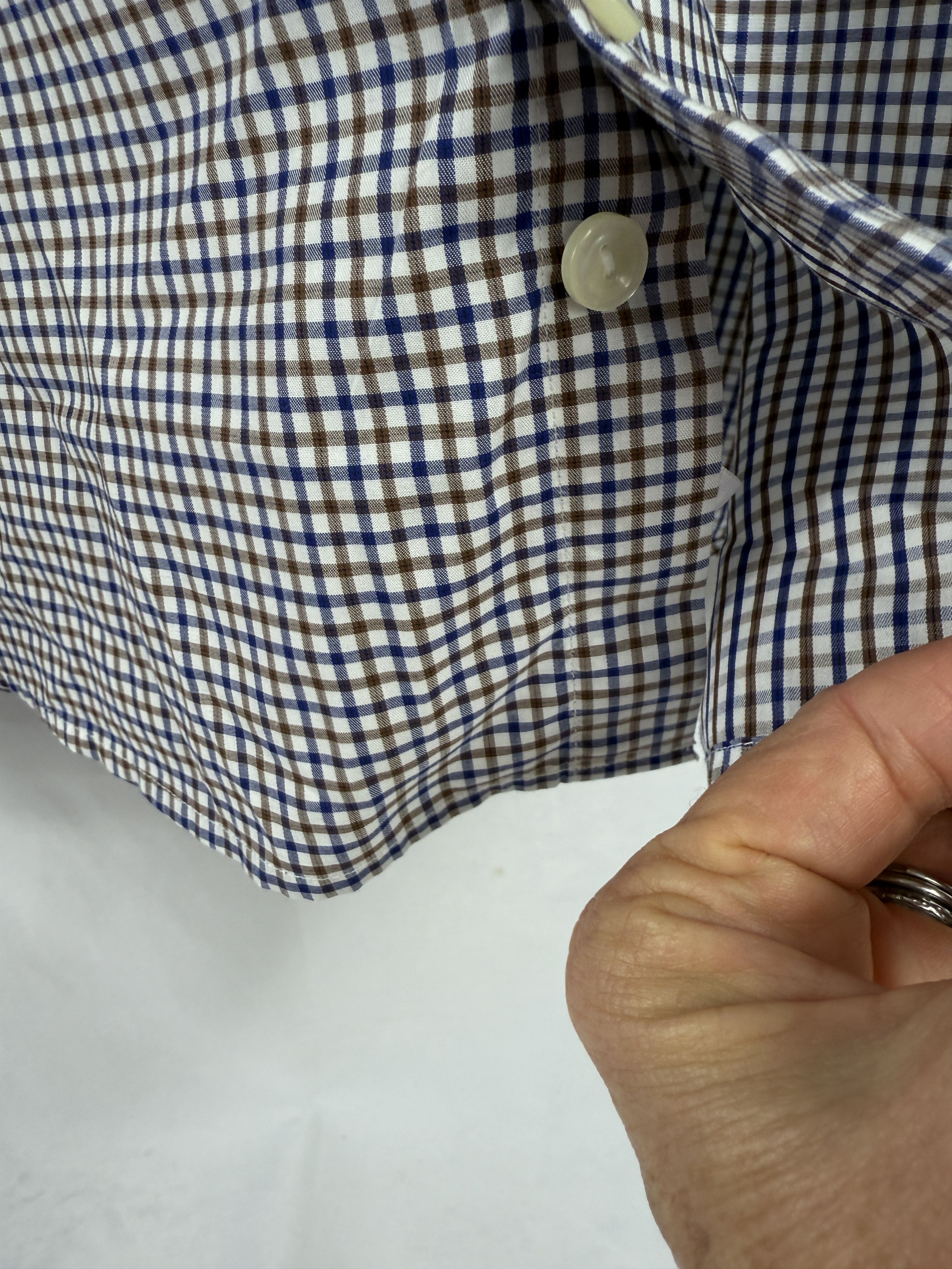 Eton Eton Contemporary Button Down Checked Shirt 43/17 Size US XL / EU 56 / 4 - 7 Thumbnail