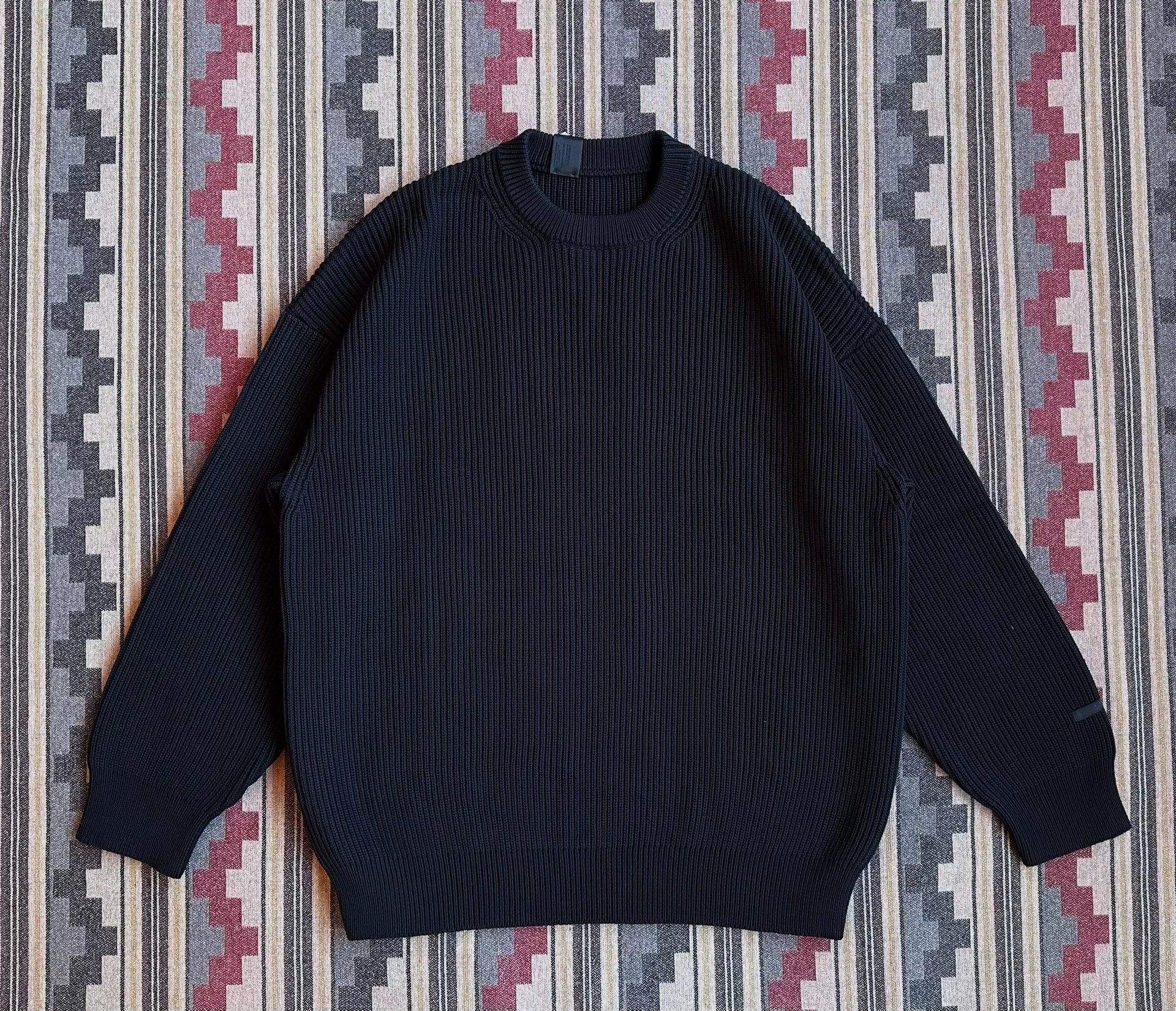 N.Hoolywood N.HOOLYWOOD JAPAN MADE WAFFLE SOLID CREW NECK KNIT 42/XL Size US XL / EU 56 / 4 - 1 Thumbnail