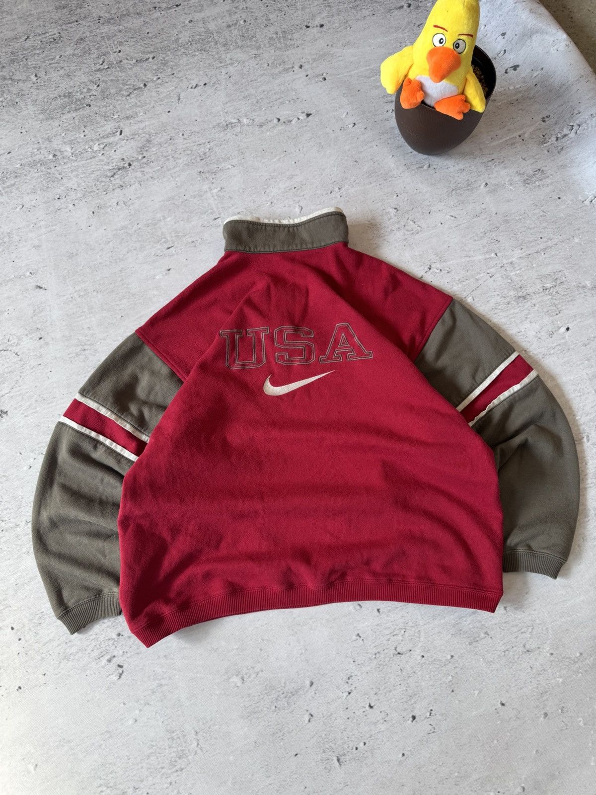 Nike × Vintage NIKE USA VINTAGE 00s OVERSIZE BAGGY SWEATSHIRT CENTER LOGO Size US L / EU 52-54 / 3 - 1 Thumbnail