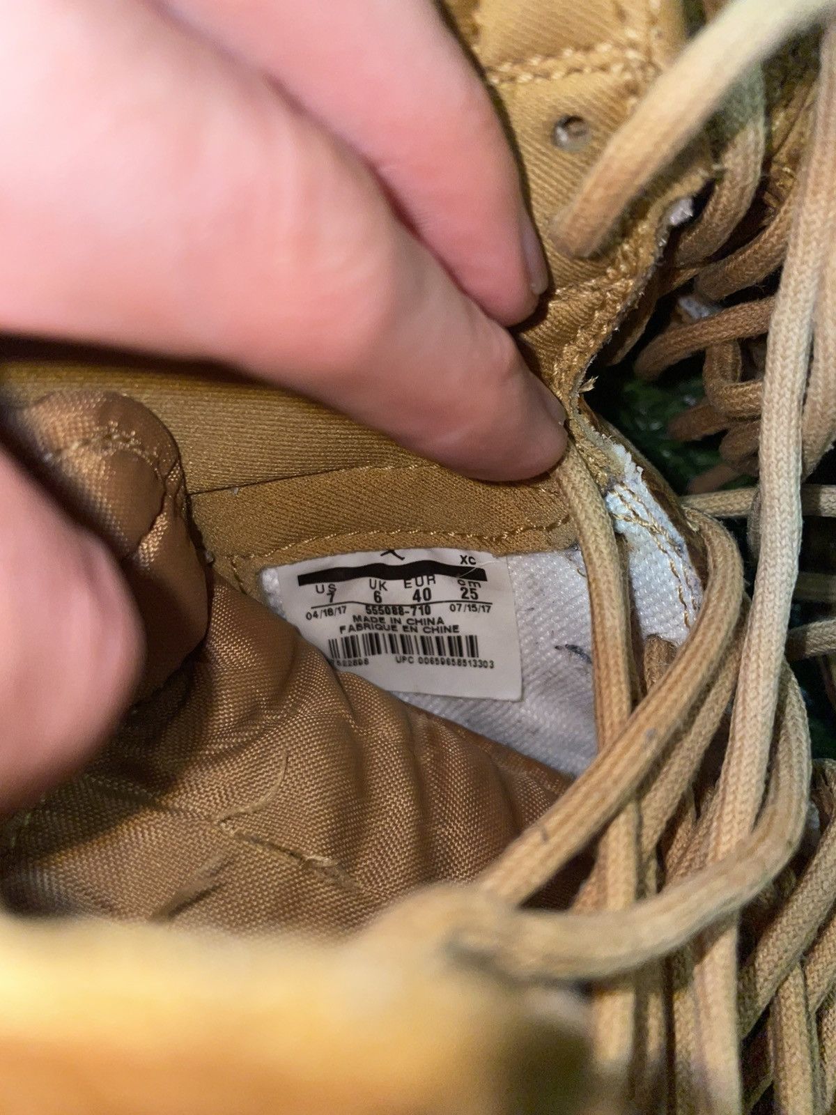 Jordan Brand Nike Jordan 1 Wheat Size 7 Size US 7 / EU 40 - 7 Thumbnail