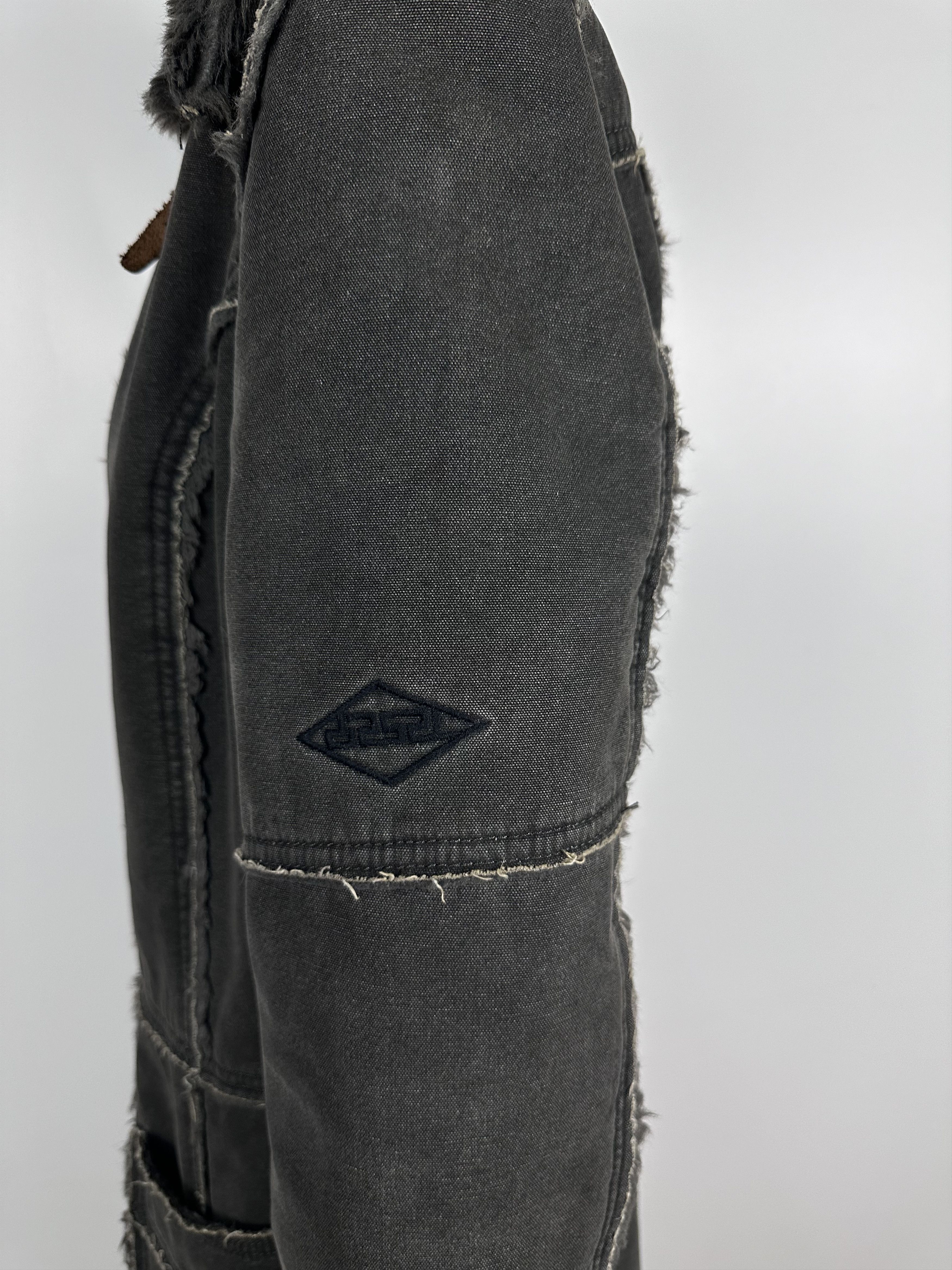 Diesel × Grailed × Vintage Diesel Grey Fur Mod Coat Unique Stitching Comfortable Size M / US 6-8 / IT 42-44 - 6 Thumbnail