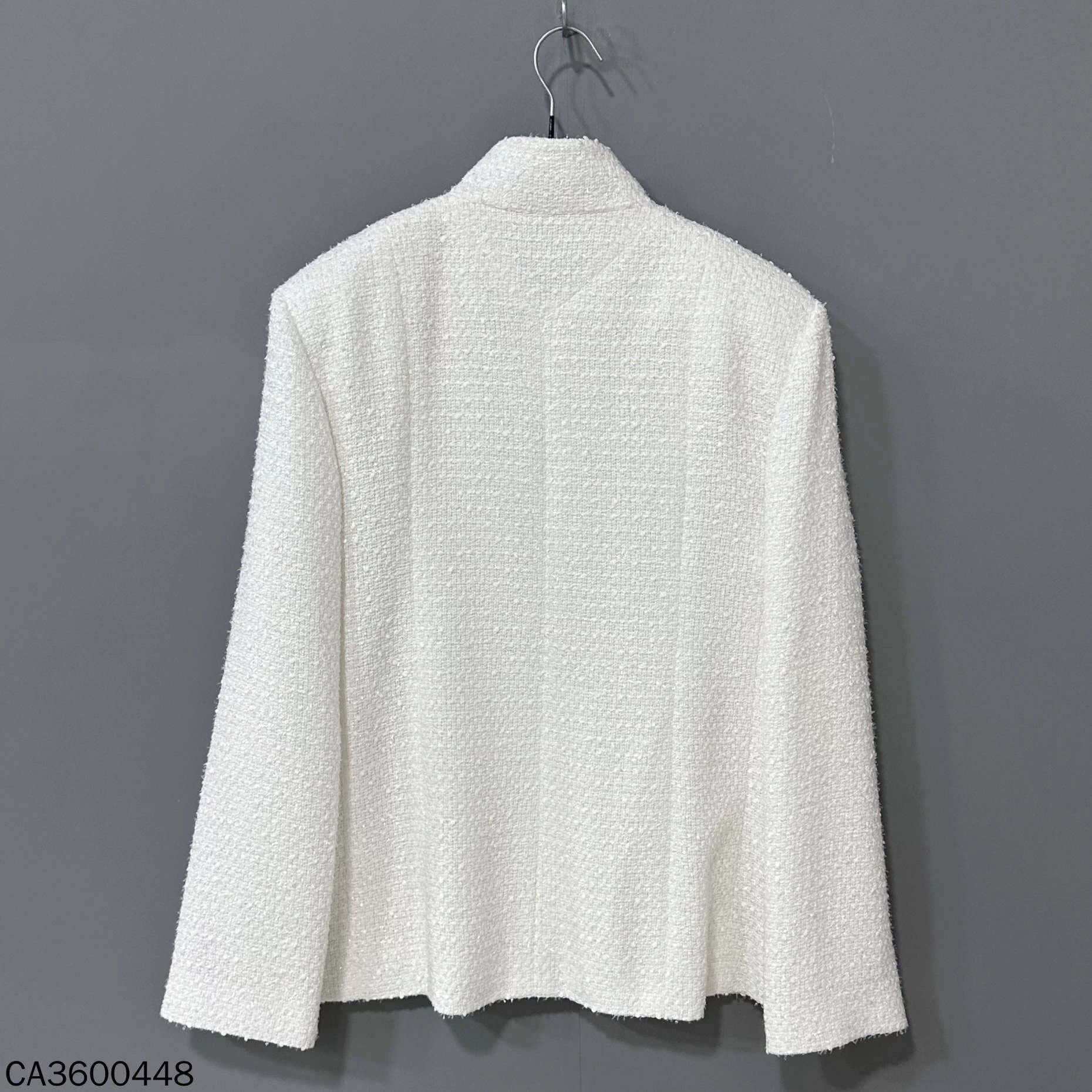 Chanel Chanel Beach White Sequin Jacket 44 Size L / US 10 / IT 46 - 3 Thumbnail