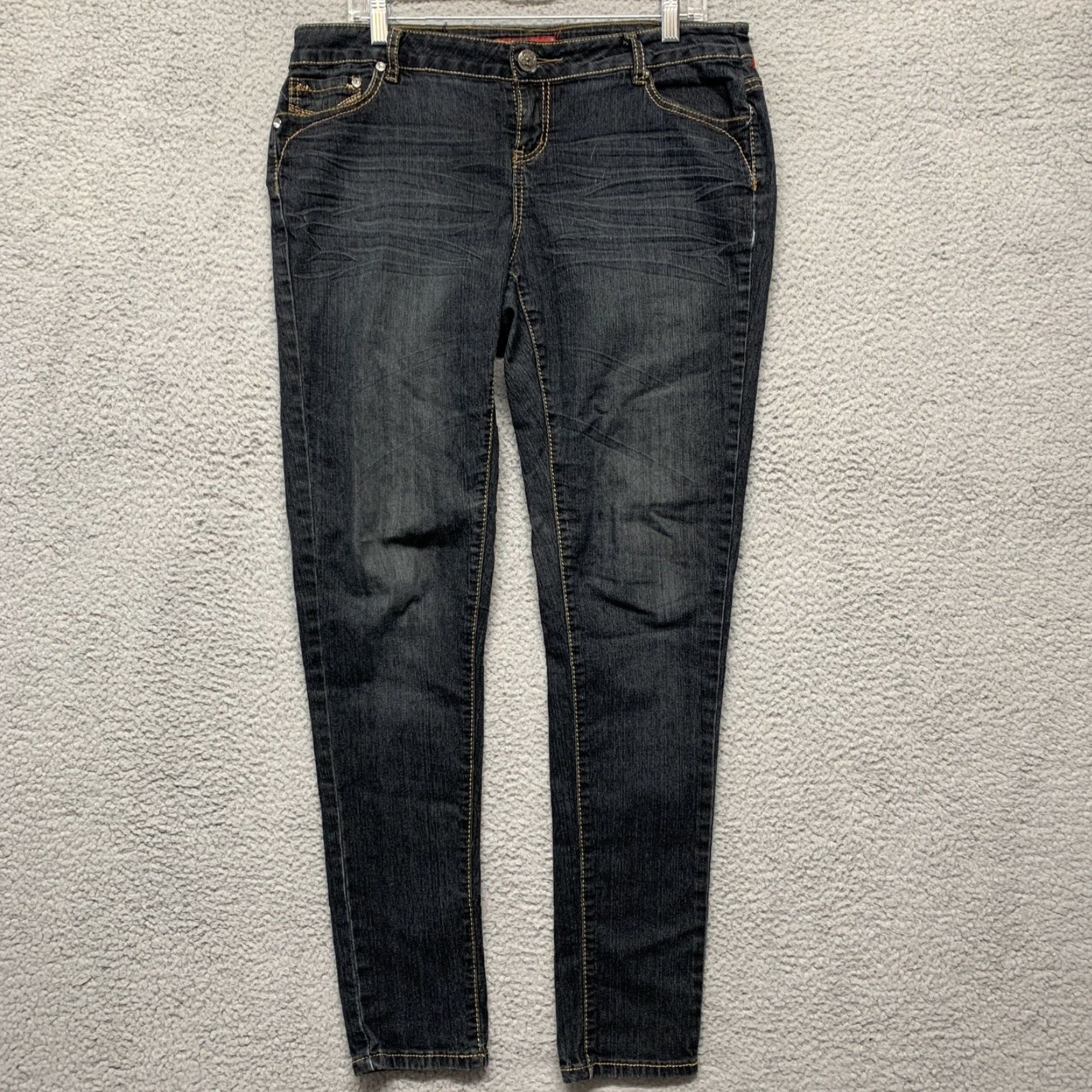 Vintage Jeans Colony Jeans Skinny Blue Dark Wash Cotton Blend Stretch 16 Regular Women’s Size 16 Size 38" / US 16 / IT 52 - 2 Thumbnail