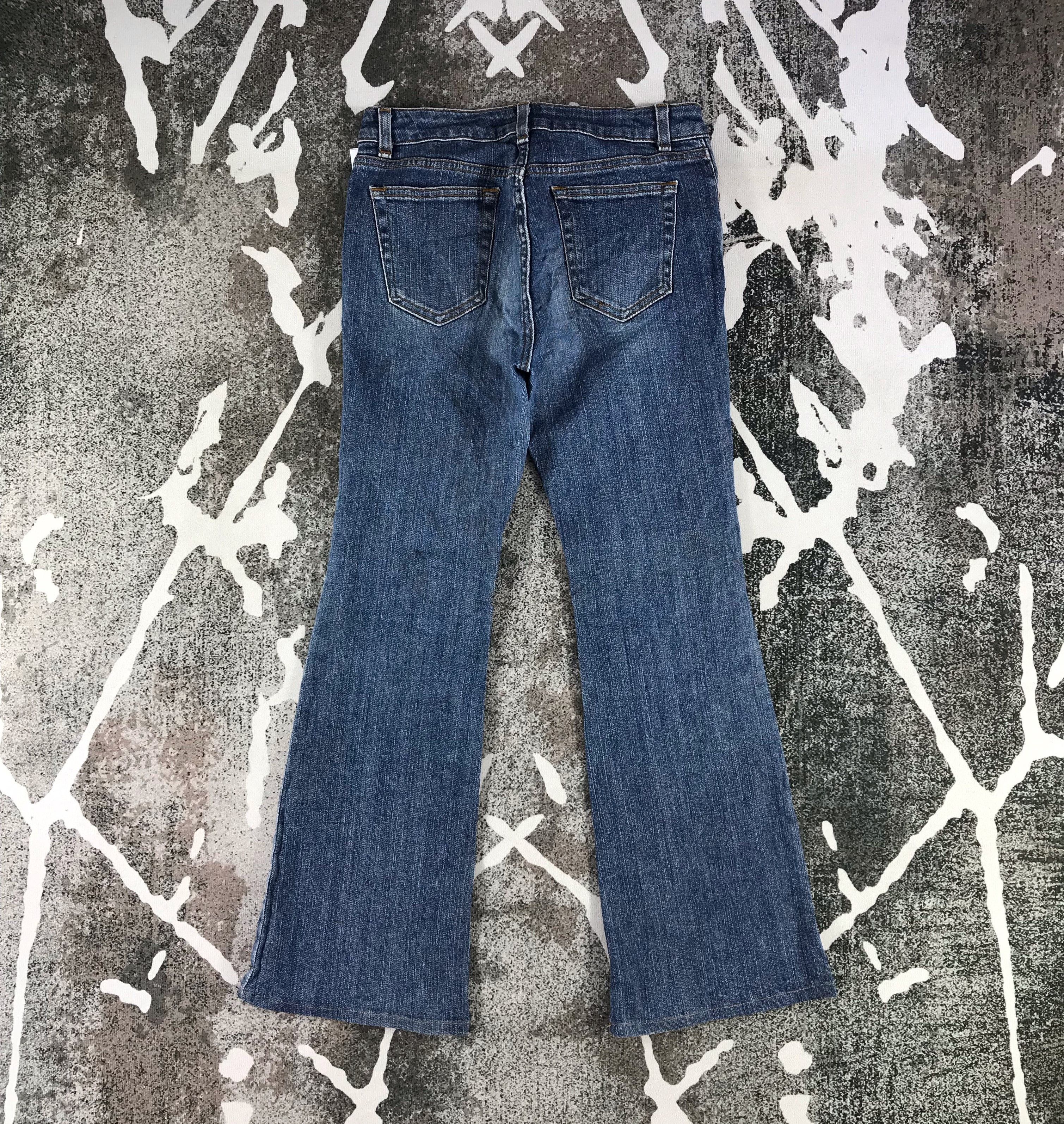 Japanese Brand Brappers Nudist Jeans Blue Wash Flare Denim KJ1344 Size 29" - 2 Thumbnail