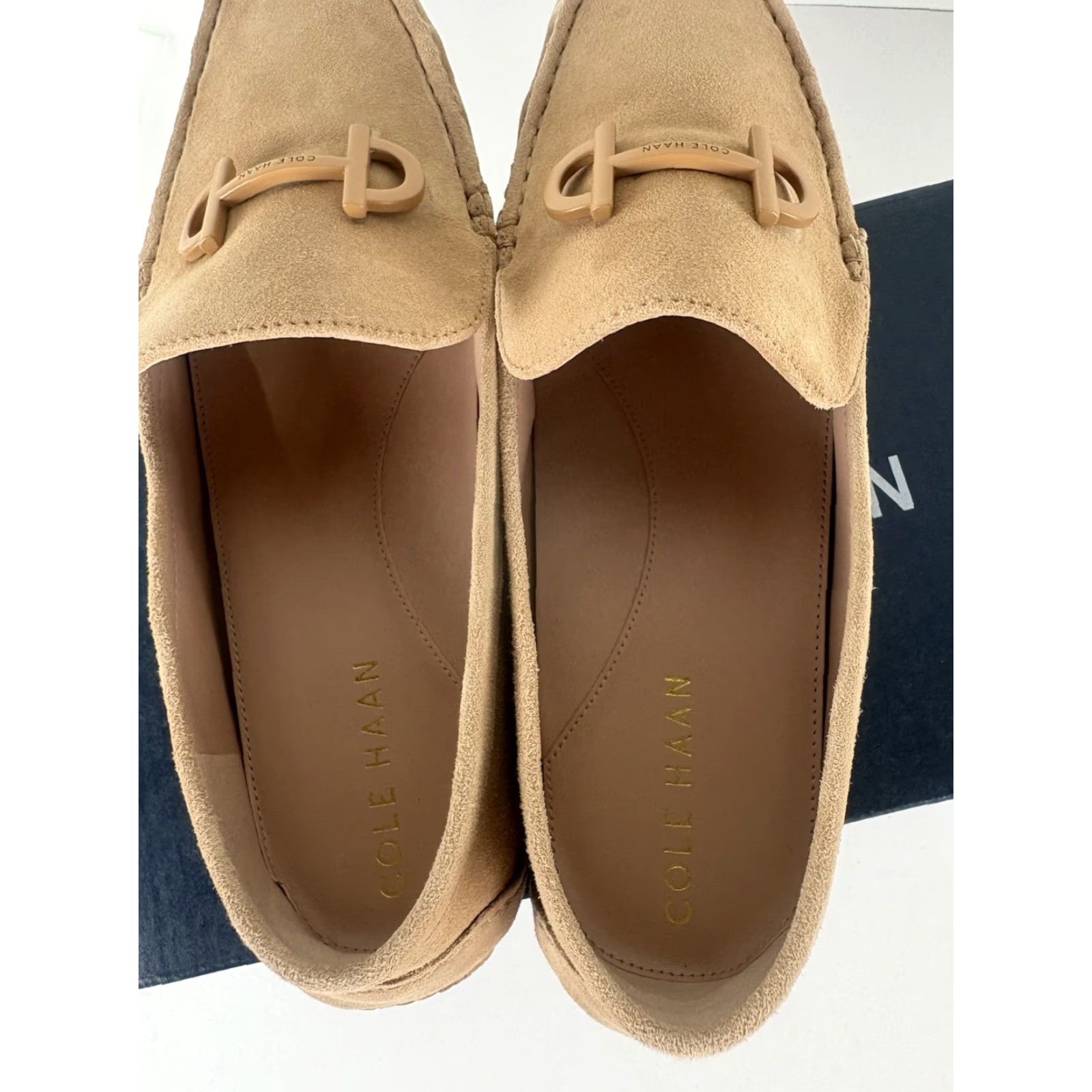 Cole Haan Cole Haan Tully Driver Slip-On Womens Size 8B Blush Tan Suede Round Toe Flat Casual Business Size US 8 / IT 38 - 4 Thumbnail
