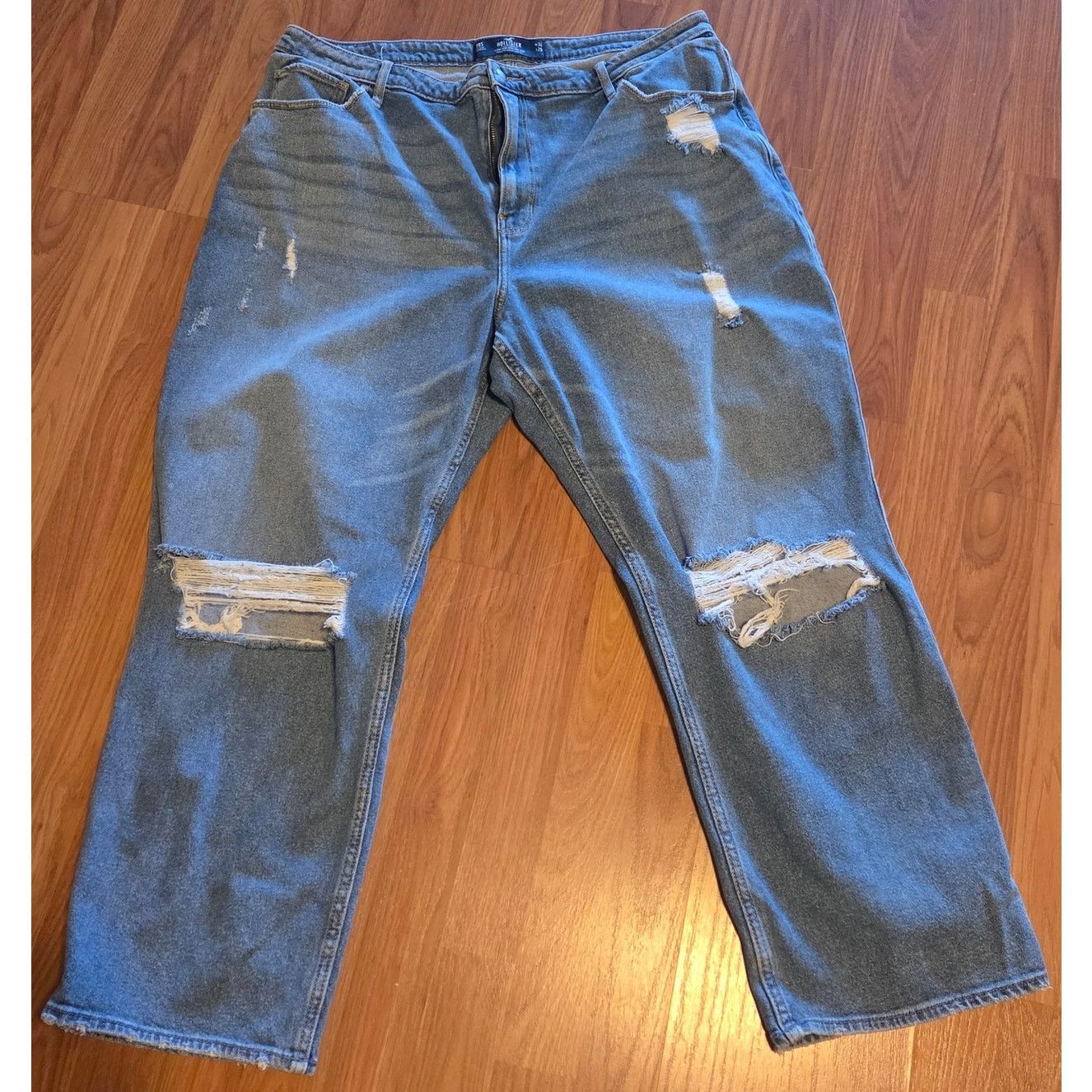 Hollister Hollister High Rise Dad Jeans - Size 34x29 - Acid Wash Size 34" / US 12 / IT 48 - 3 Thumbnail