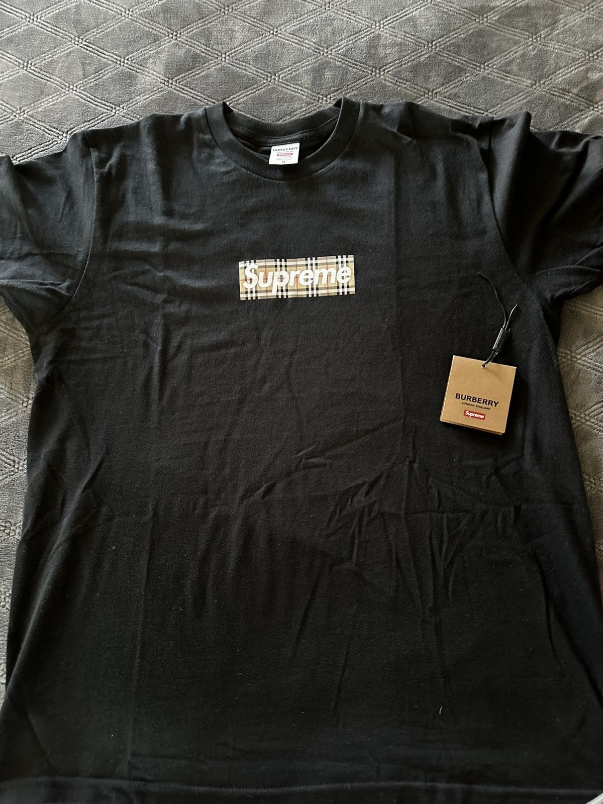 Burberry × Supreme Supreme Burberry Box Logo Tee Size US M / EU 48-50 / 2 - 1 Thumbnail