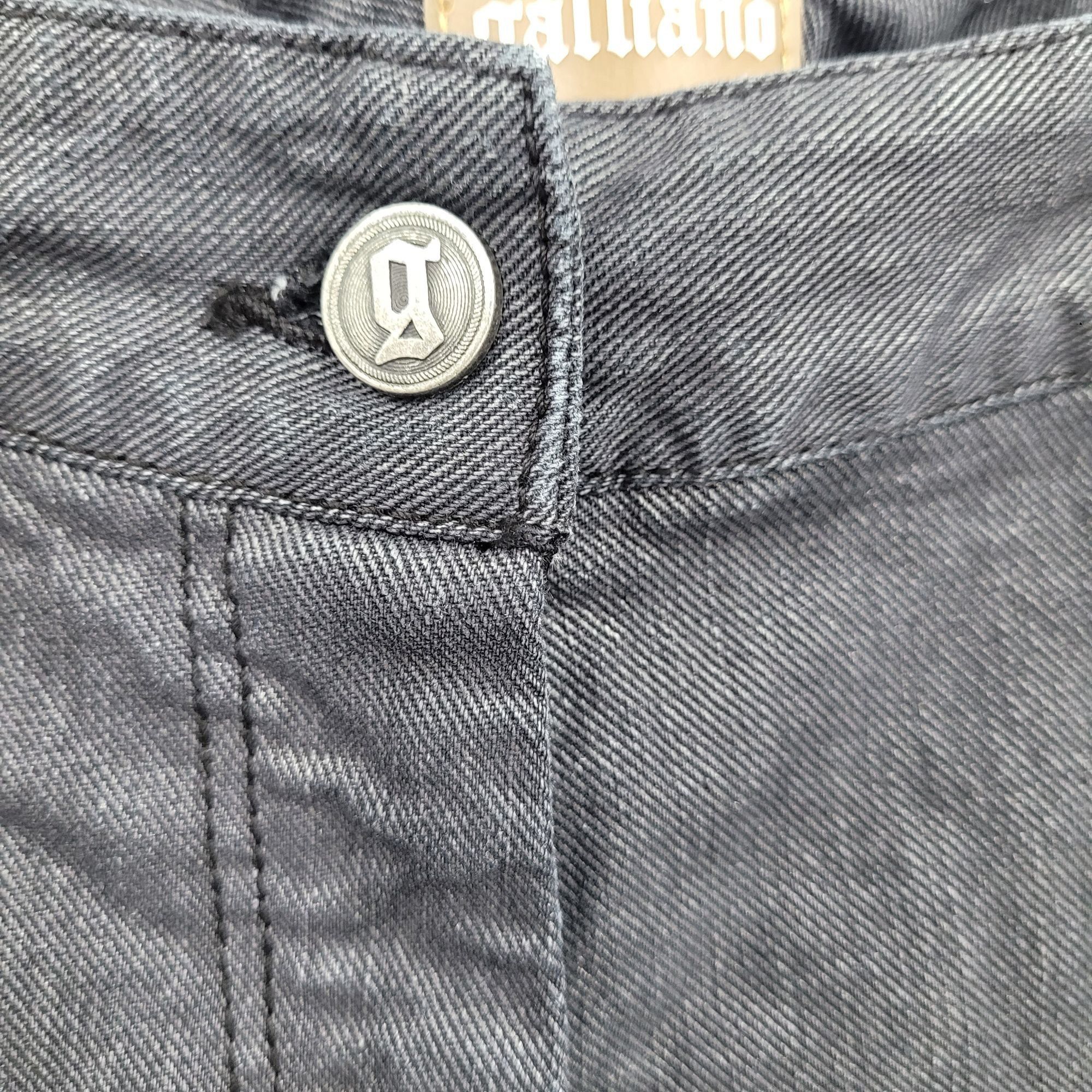 John Galliano Galliano Black Waxed Moto Jeans 32 Ankle Zip Pockets Militar Size 32" / US 10 / IT 46 - 6 Thumbnail