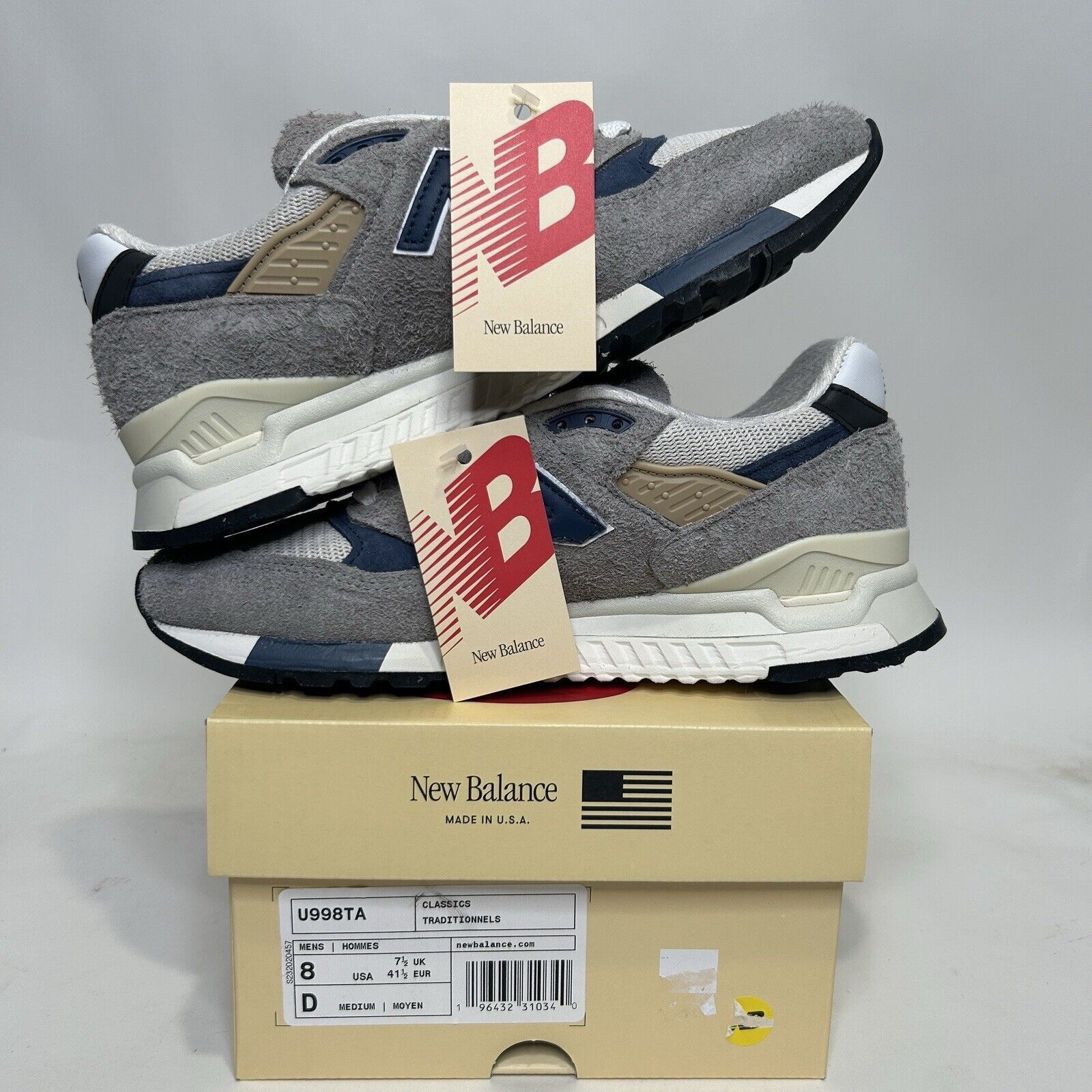 New Balance New Balance 998 MiUSA “Grey Day” 2023 Size US 8 / EU 41 - 3 Thumbnail