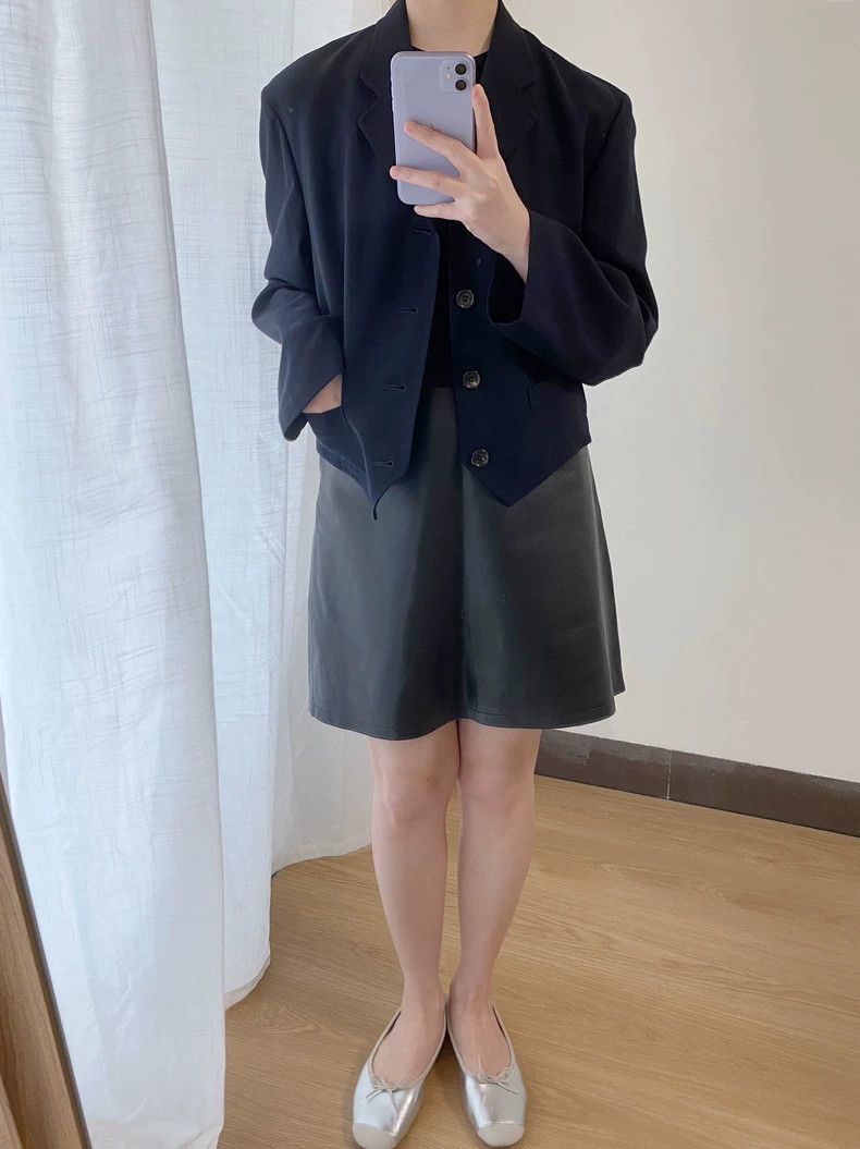 Comme des Garcons Comme des Garcons Navy blue wool suit jacket Size M / US 6-8 / IT 42-44 - 9 Thumbnail