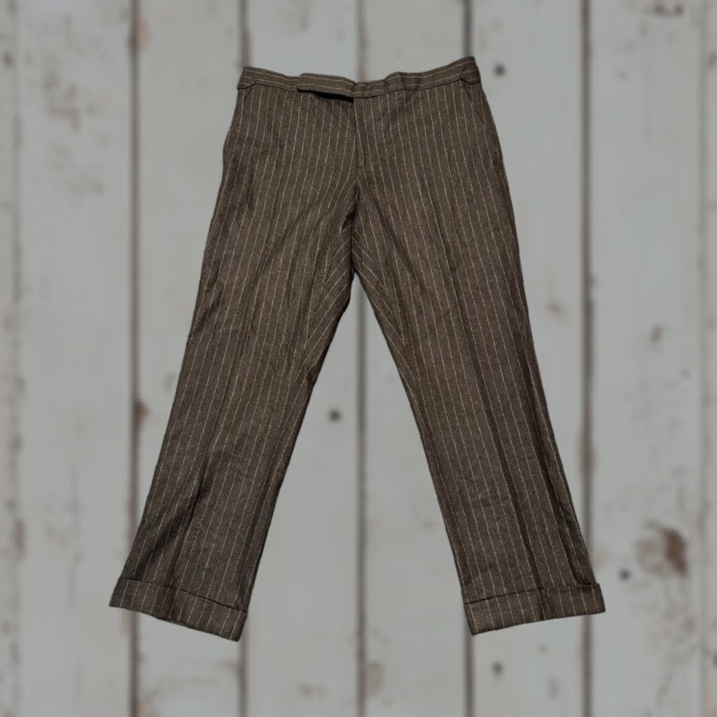 Ralph Lauren Purple Label Ralph Lauren Purple Label Flat Front Dress Pants Side Tabs Wool Men's W32s/L27 Pants Dress Size US 32 / EU 48 - 1 Thumbnail