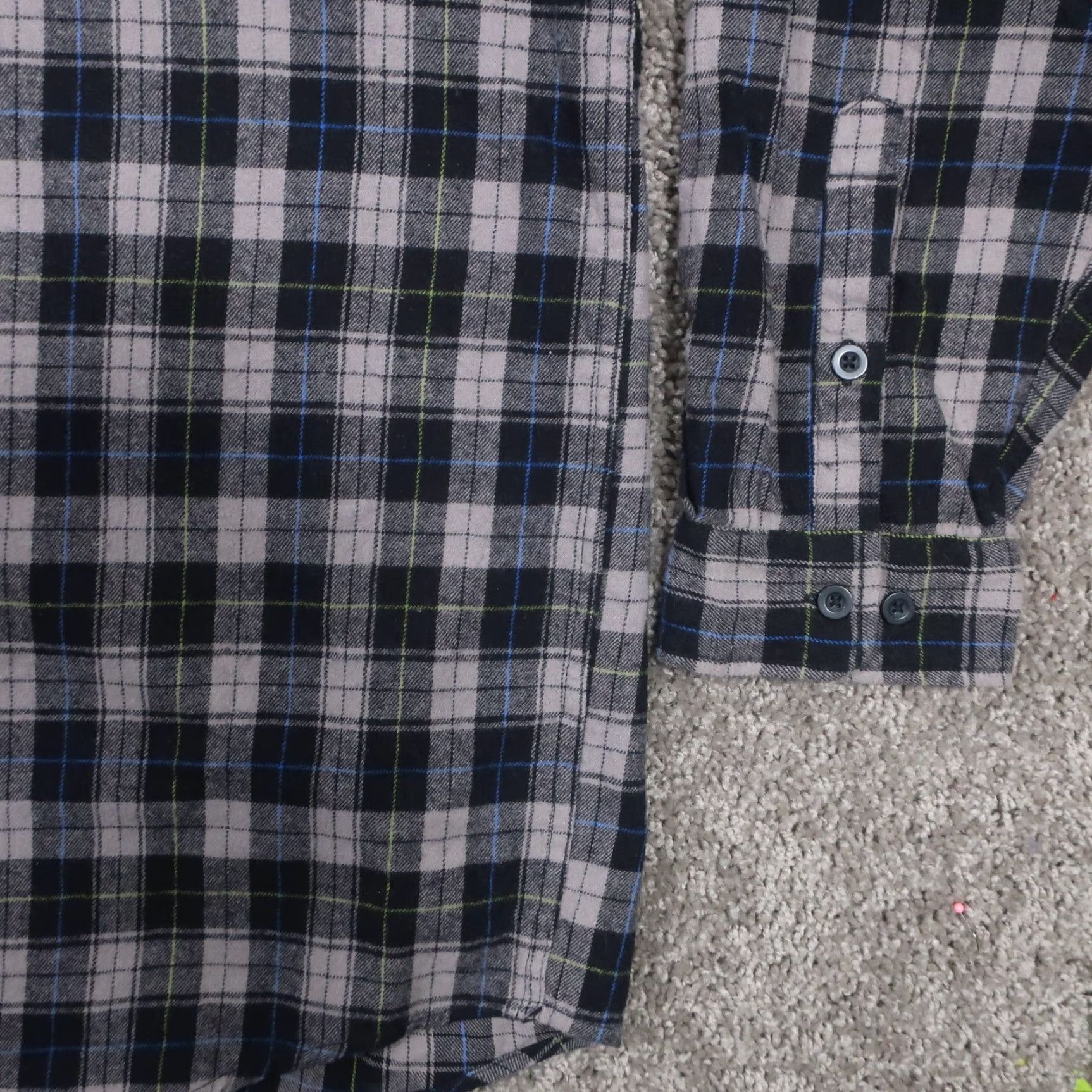 Carhartt Carhartt Flannel Button-Up Mens 2XL Black Gray Plaid Long Sleeve EUC Shirt Men Regualr Fit Size US XXL / EU 58 / 5 - 5 Thumbnail