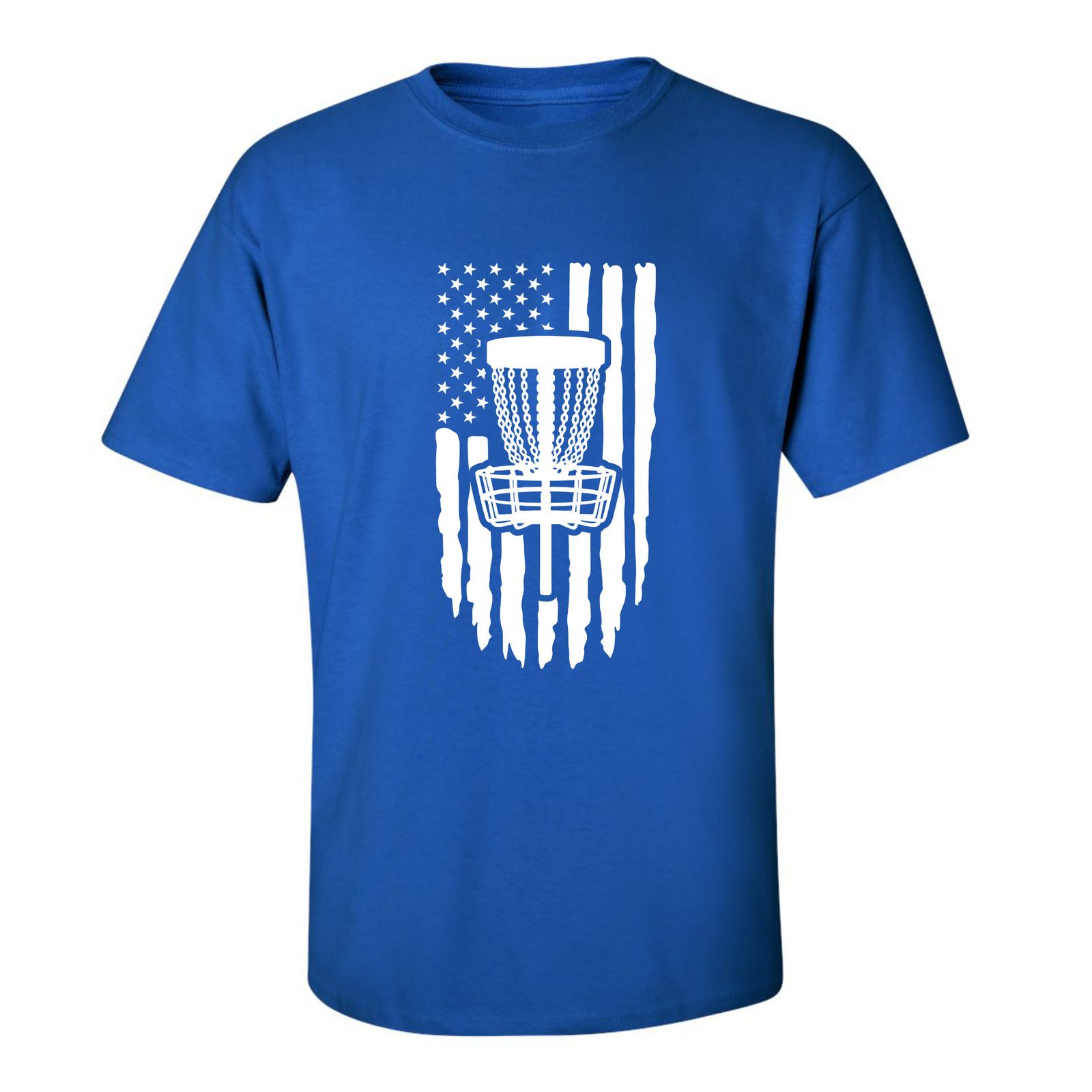 Gildan Disc Golf Shirt American Flag PATRIOTIC Discgolfing T-Shirt Size US L / EU 52-54 / 3 - 9 Thumbnail