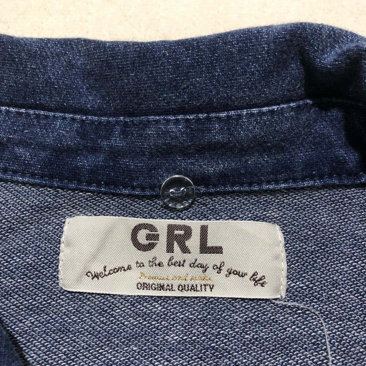 Japanese Brand × Vintage Japanese Brand GRL Light Denim Jacket Size US M / EU 48-50 / 2 - 9 Thumbnail