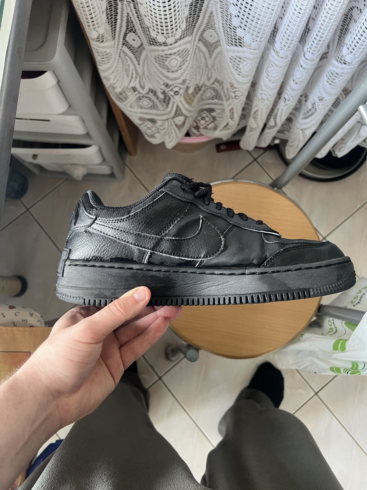 Nike × Vintage Airforce 1 Shadow x Triple Black Size US 12 / EU 45 - 2 Thumbnail
