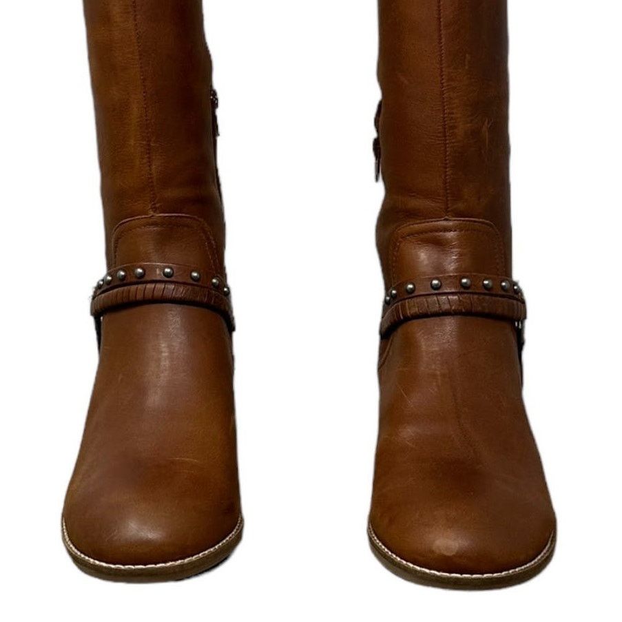Lucky Brand Lucky Brand Brown Leather Karesi Equestrian Boot size 9.5 Size US 9.5 / IT 39.5 - 9 Thumbnail