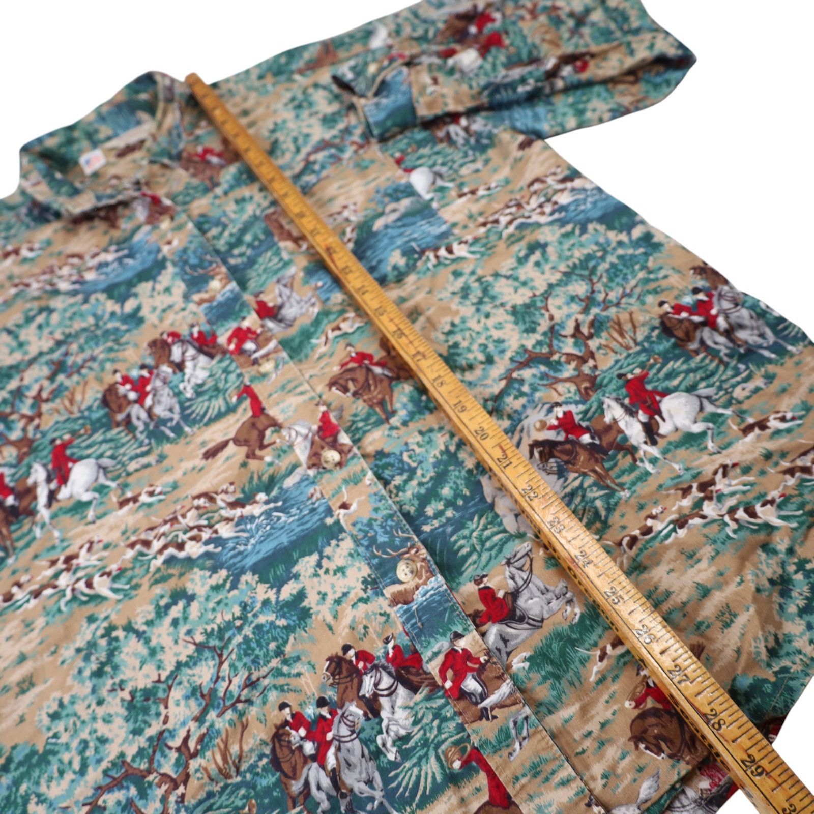 Vintage VTG Gotcha Covered Classic Fox Hunting Pattern Button Up Size US L / EU 52-54 / 3 - 8 Thumbnail