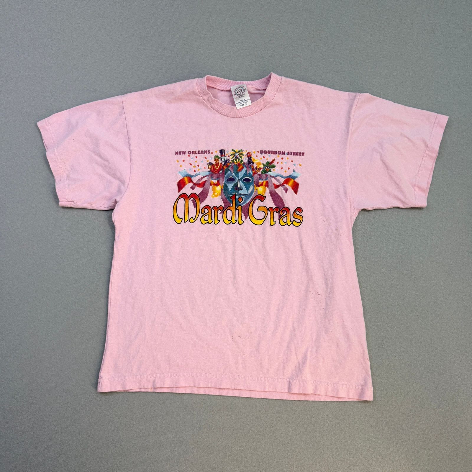 Vintage Vintage New Orleans Bourbon Street Mardi Gras Shirt Large Size US L / EU 52-54 / 3 - 1 Thumbnail